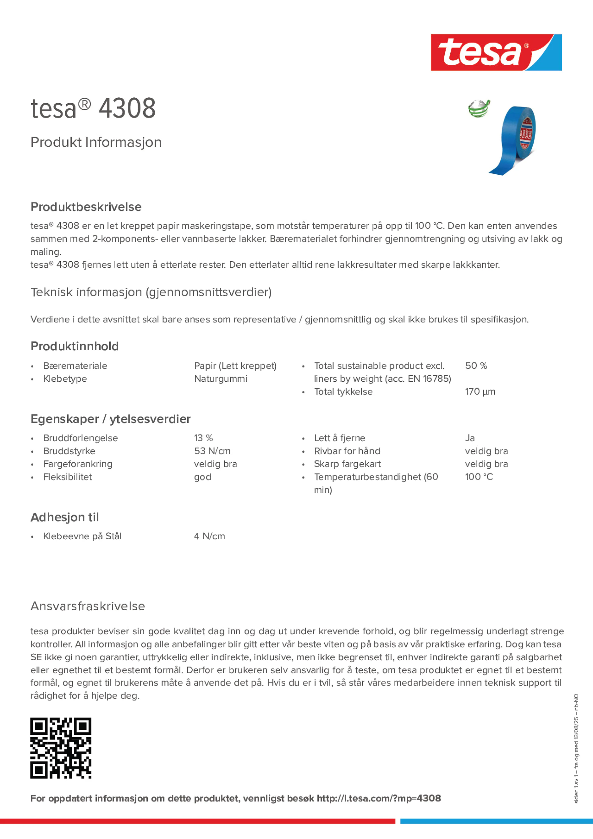 Product information_tesa® 04308_nb-NO