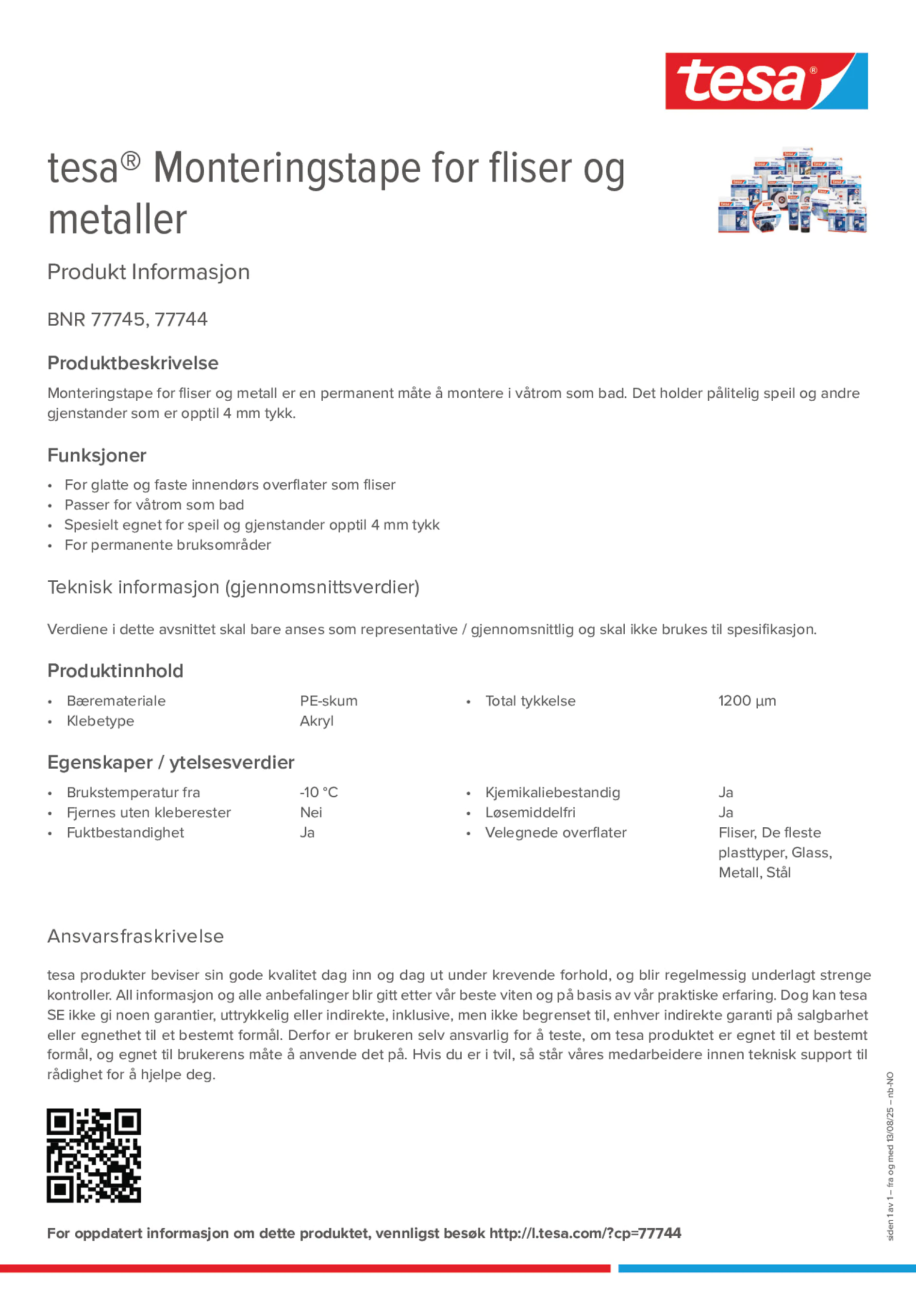 Product information_tesa® 77744_nb-NO