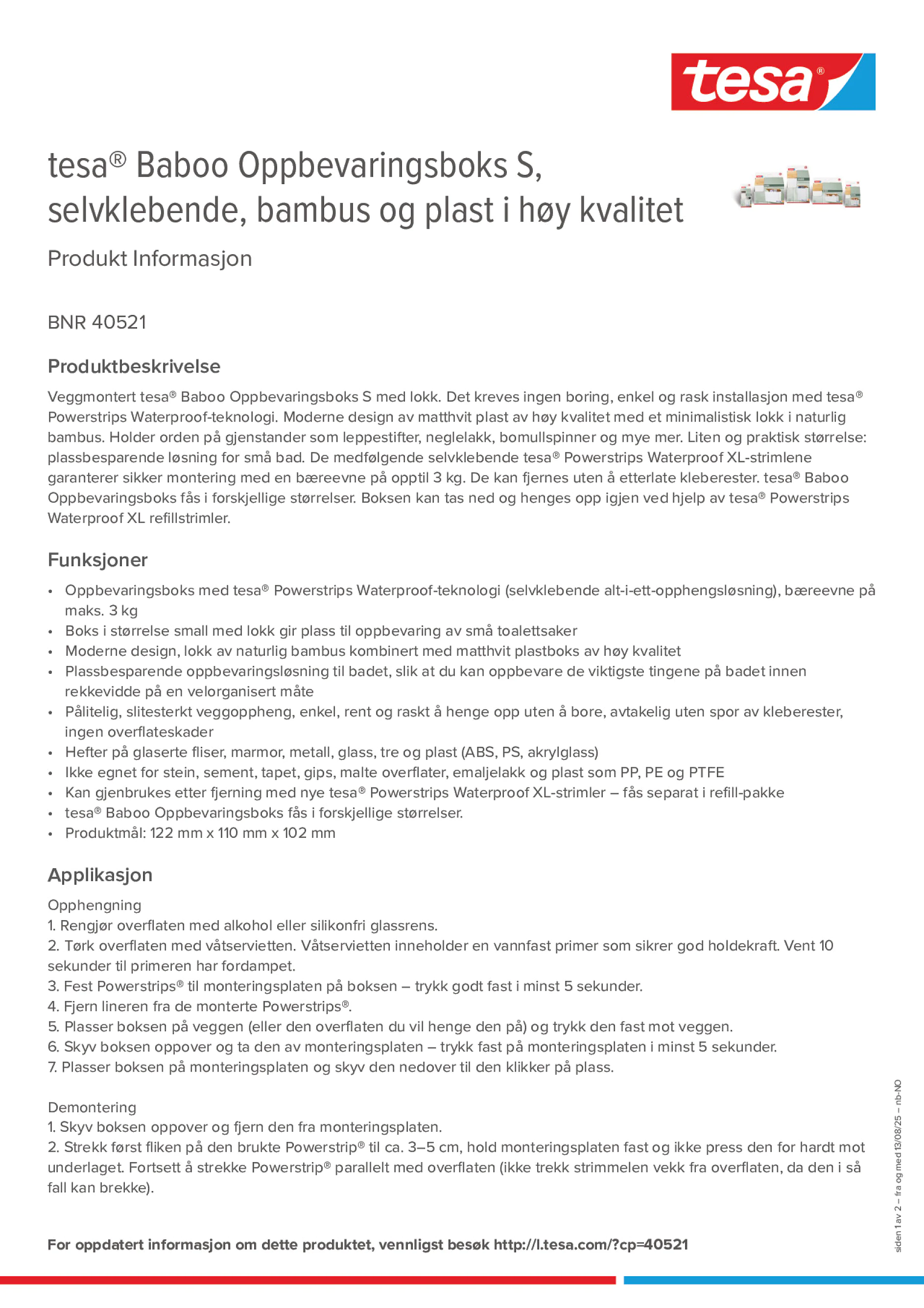 Product information_tesa® 40521_nb-NO