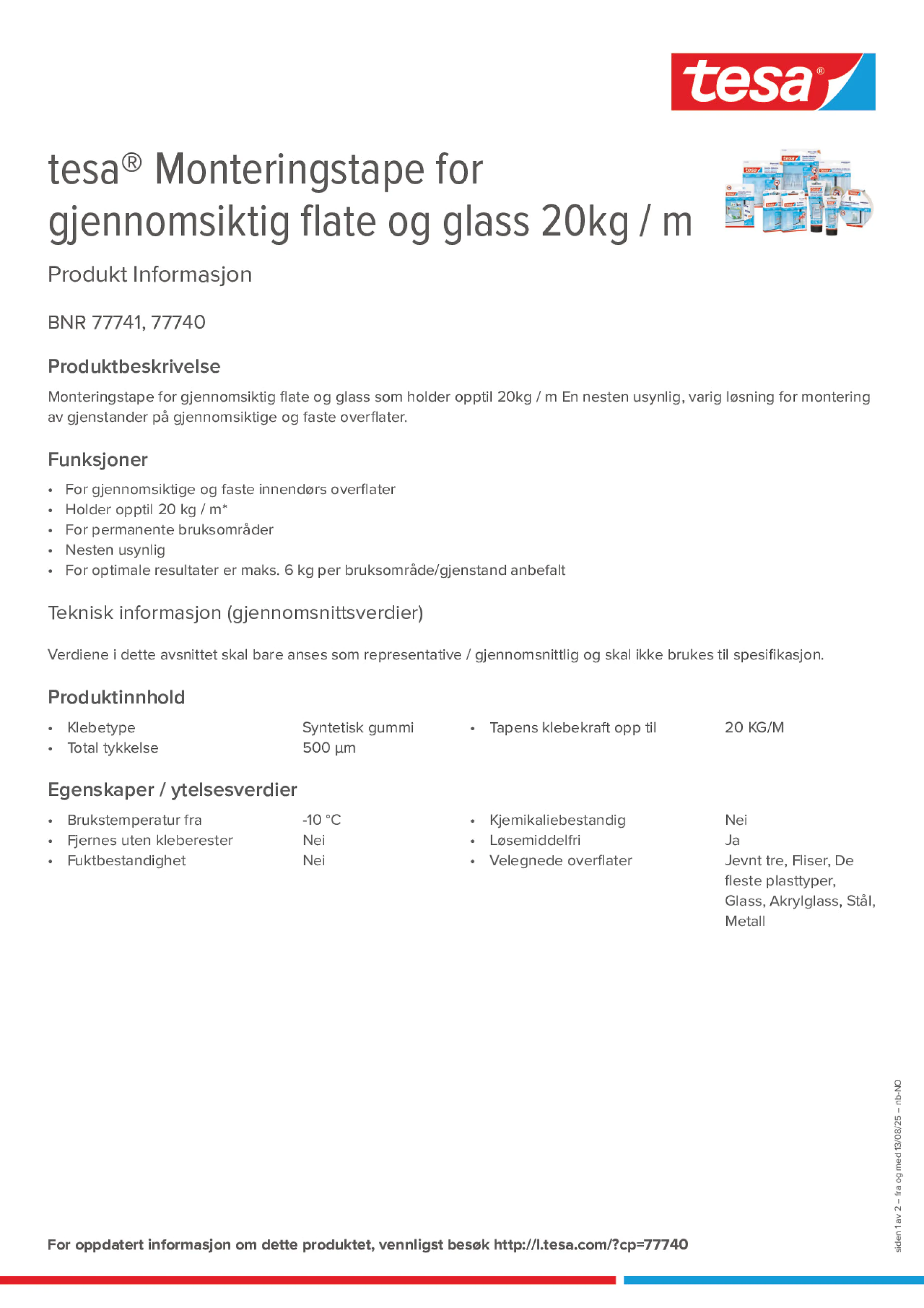 Product information_tesa® 77740_nb-NO