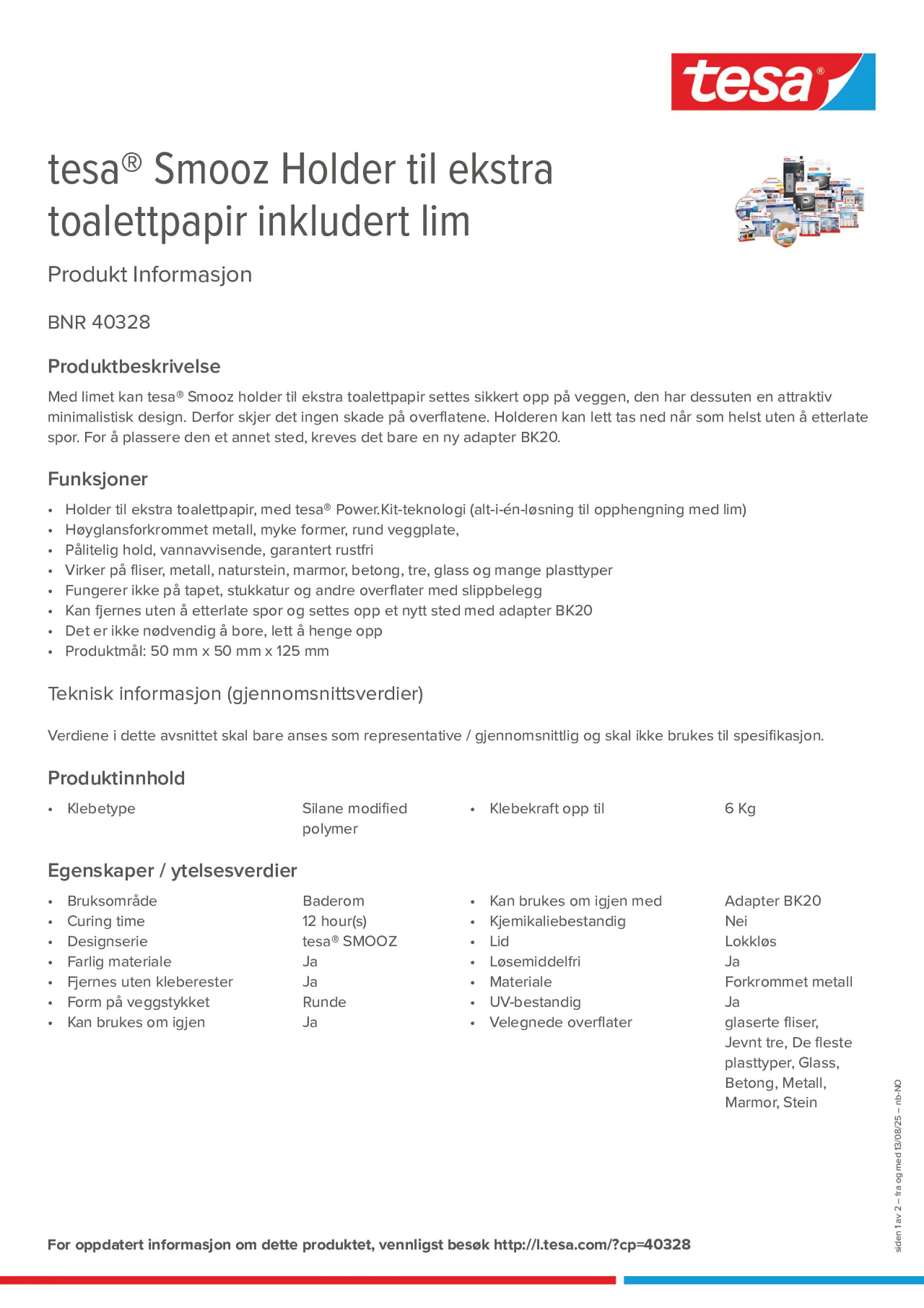 Product information_tesa® 40328_nb-NO