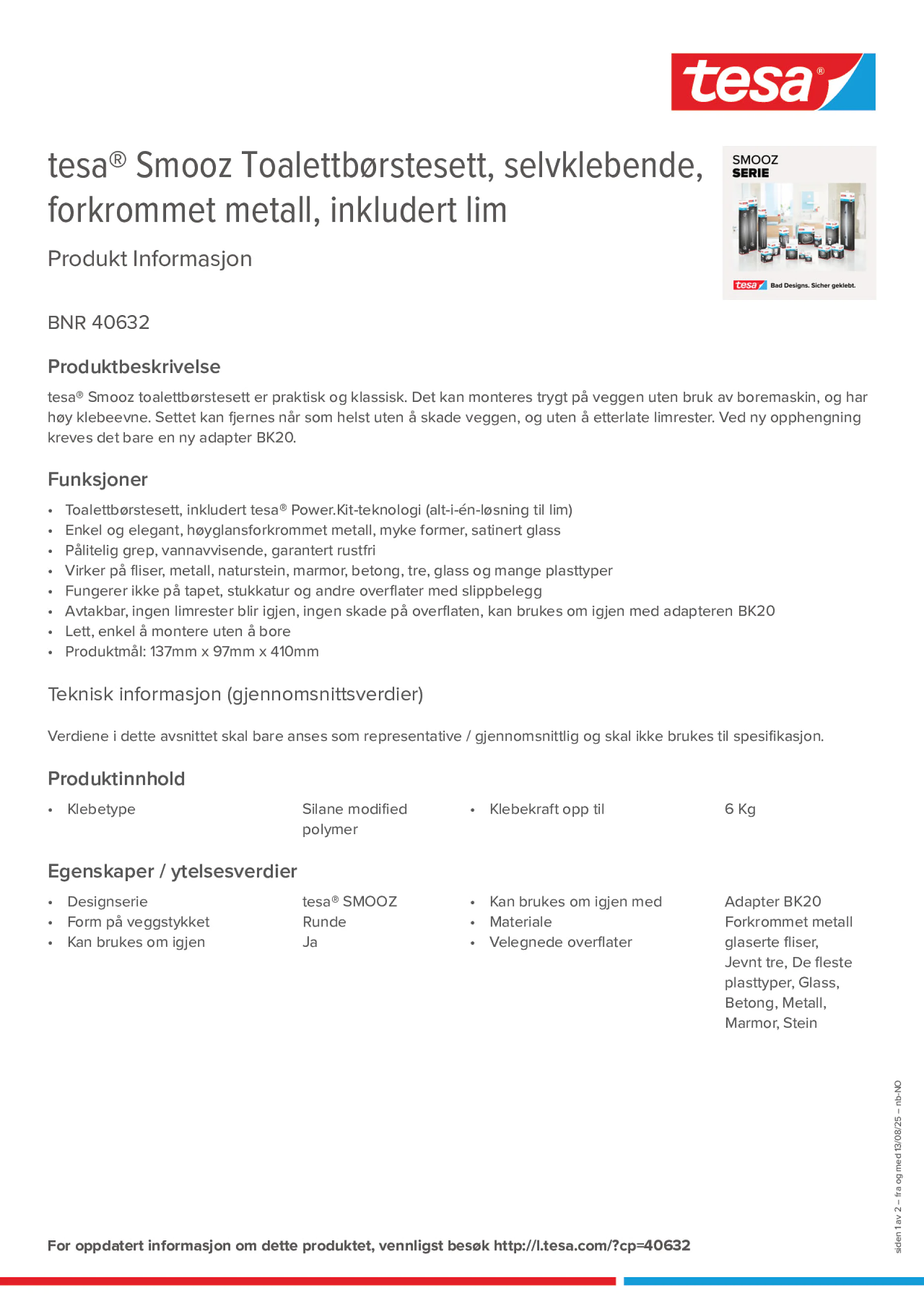 Product information_tesa® 40632_nb-NO