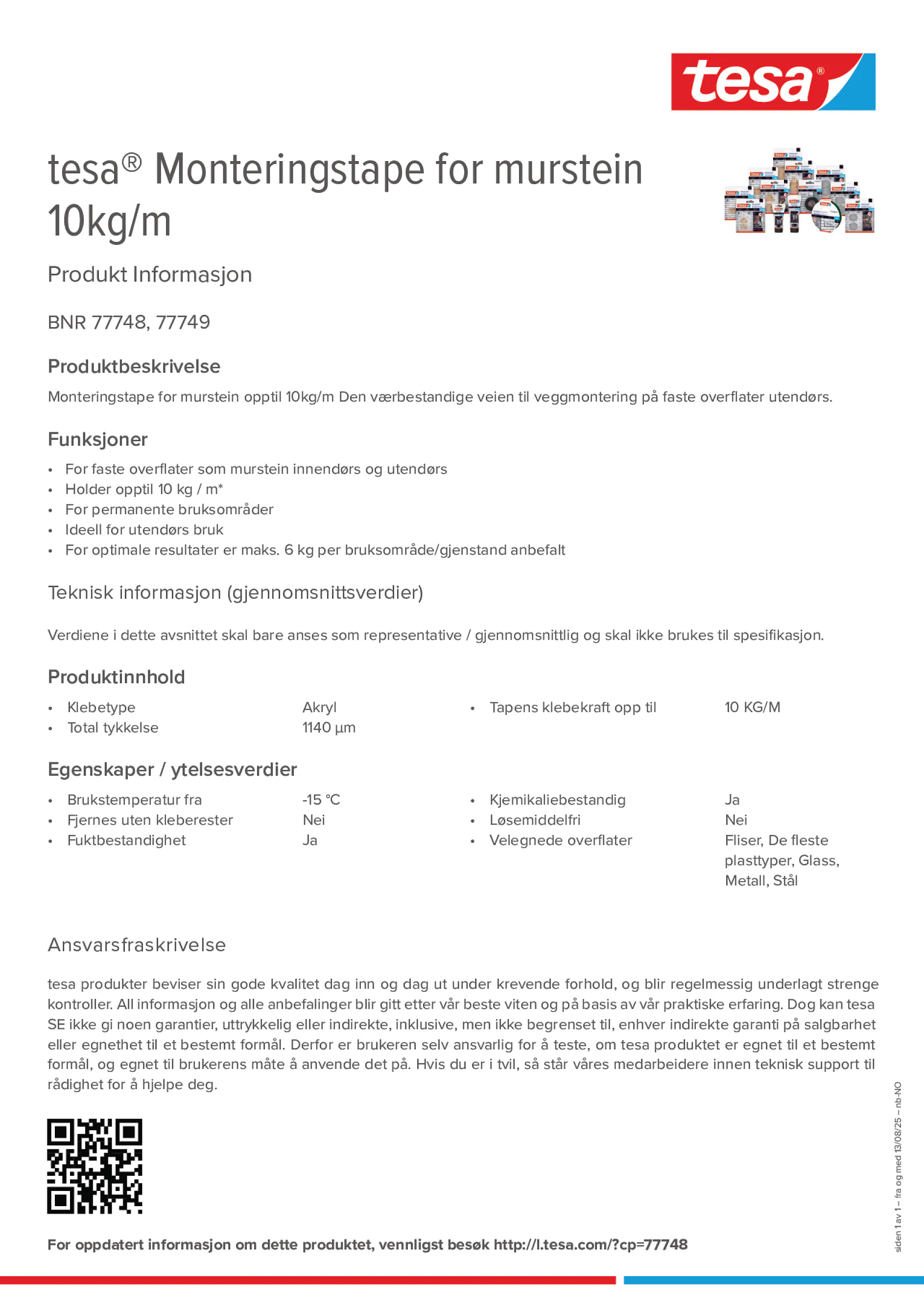 Product information_tesa® 77748_nb-NO