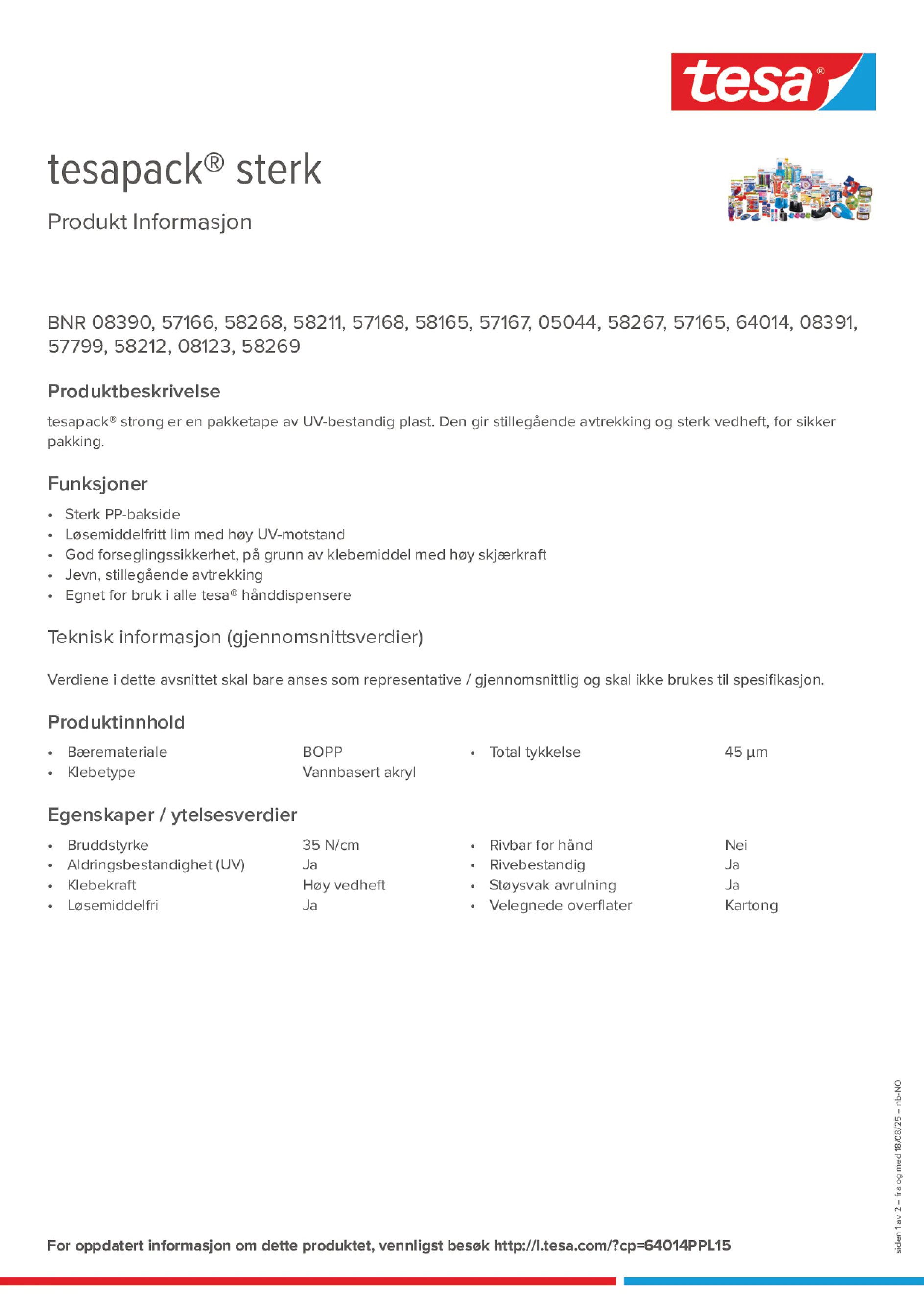 Product information_tesapack® 57424_nb-NO