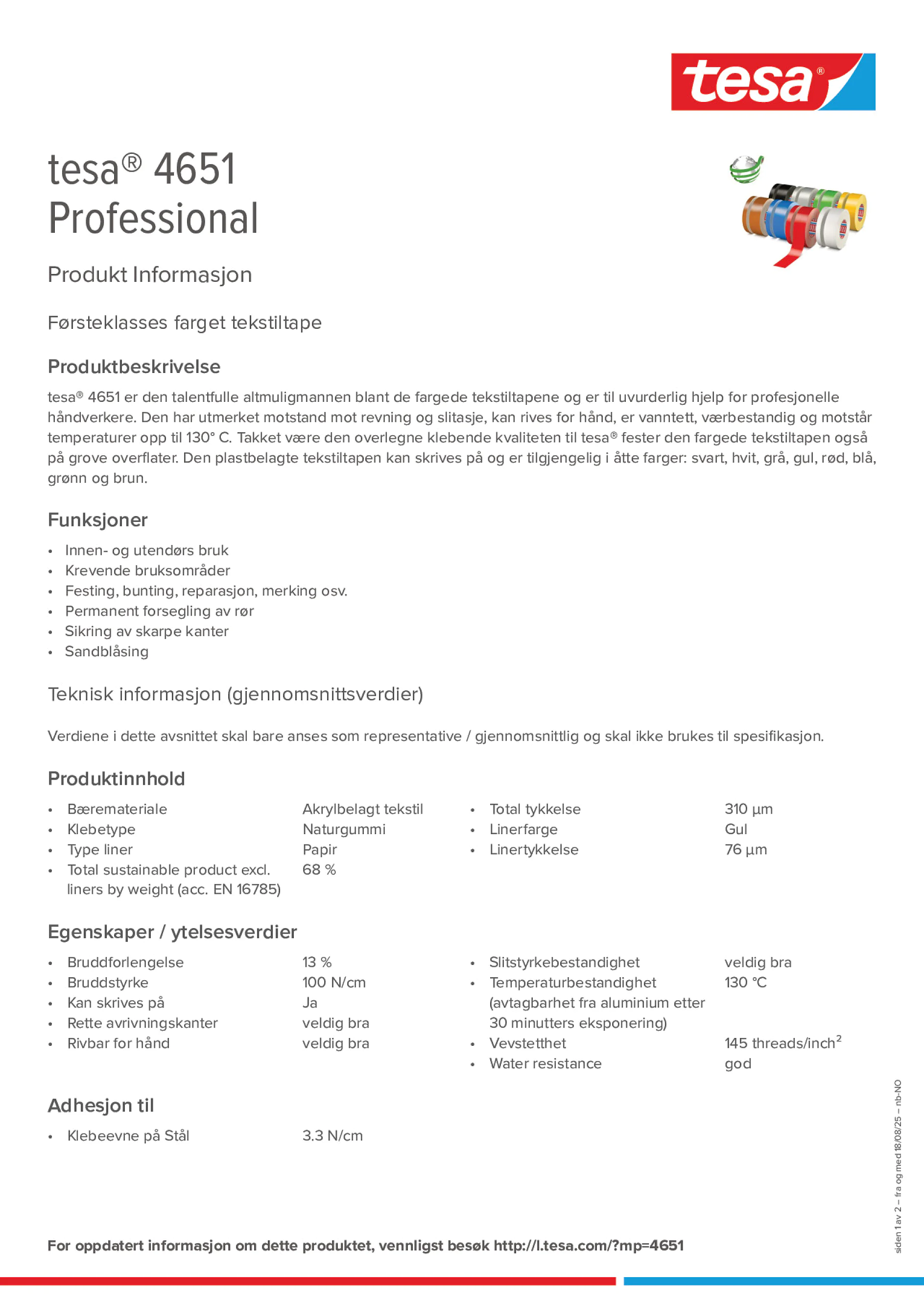 Product information_tesa® 04651_nb-NO