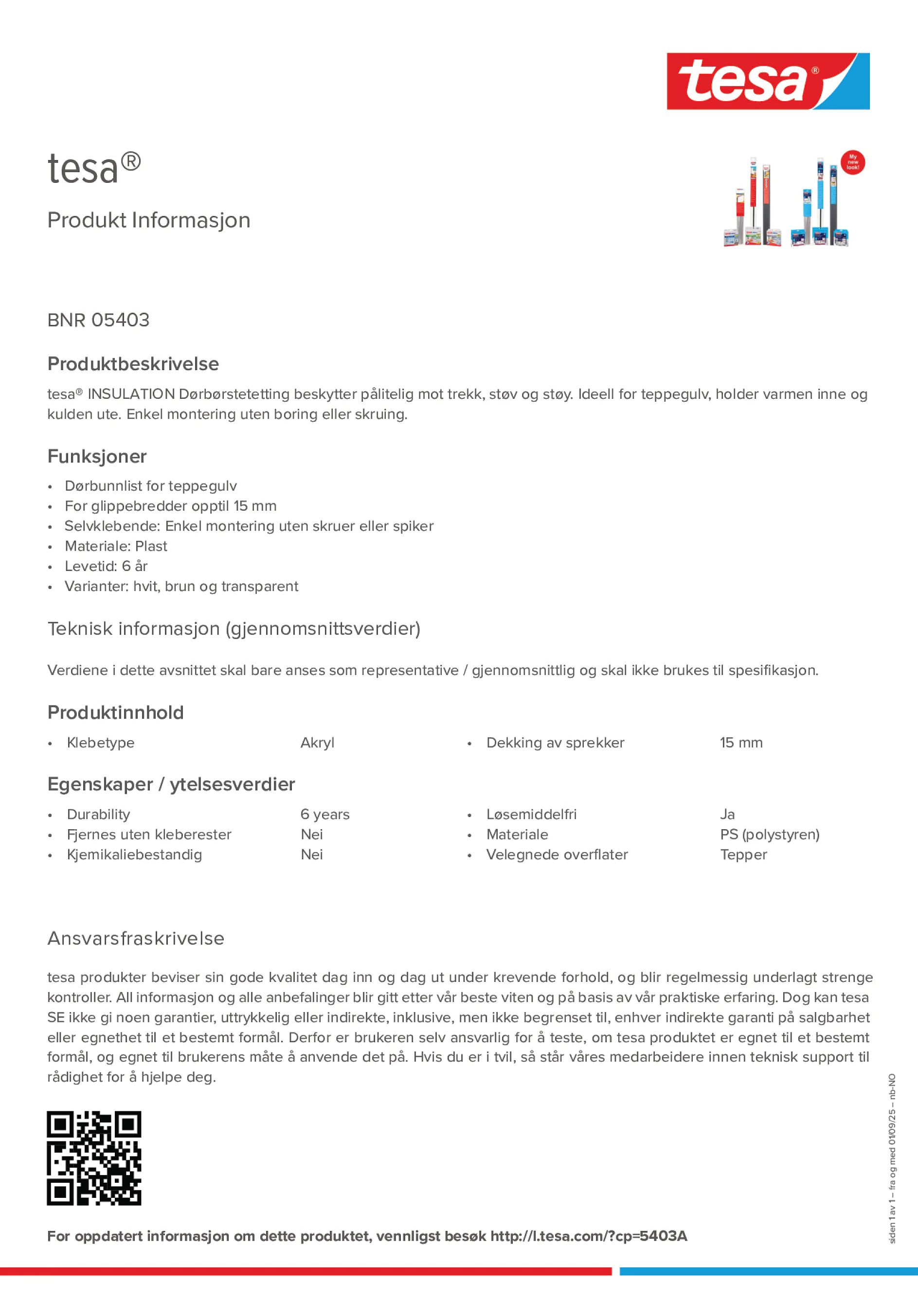 Product information_tesa® 05403_nb-NO