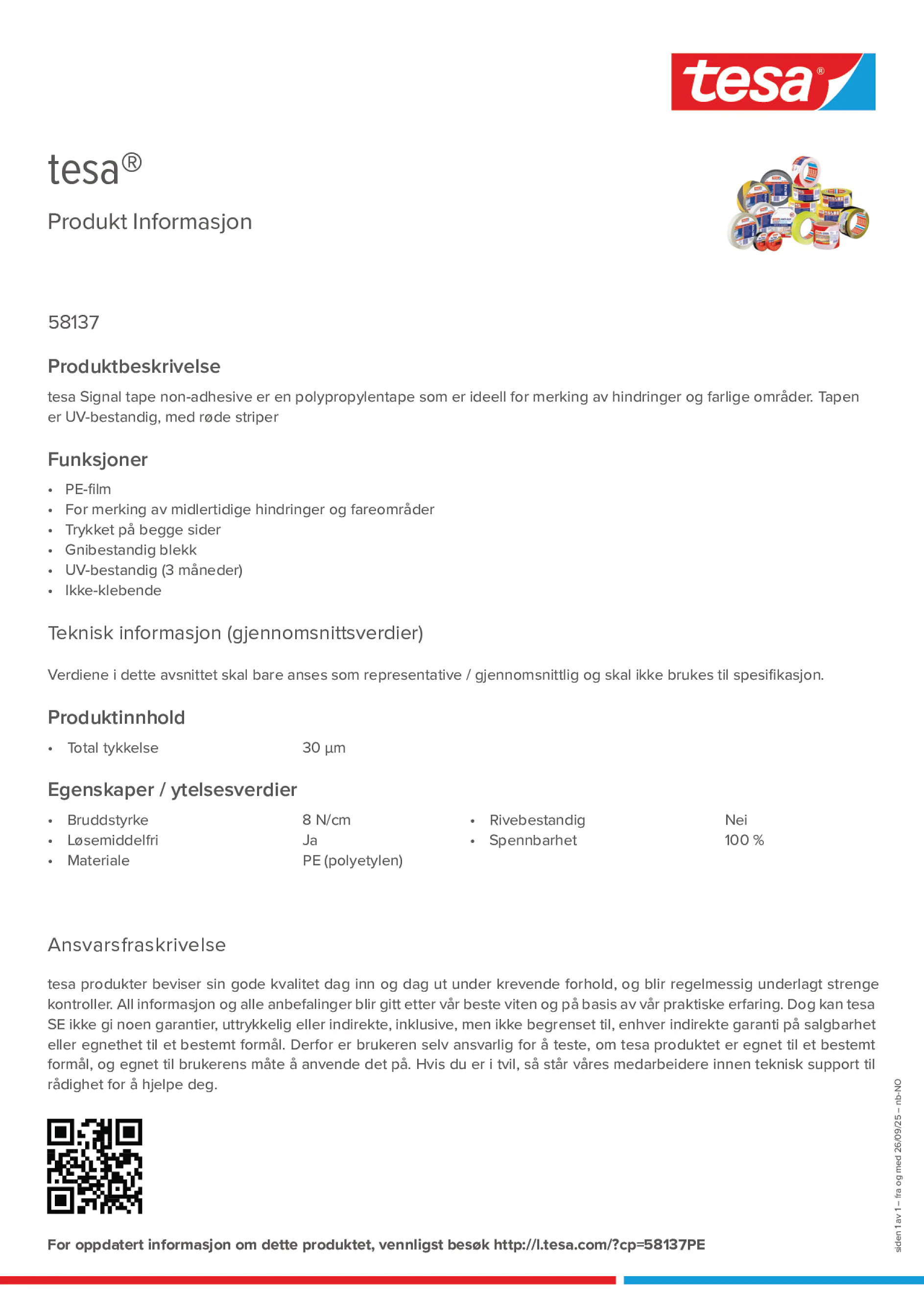 Product information_tesa® 58137_nb-NO