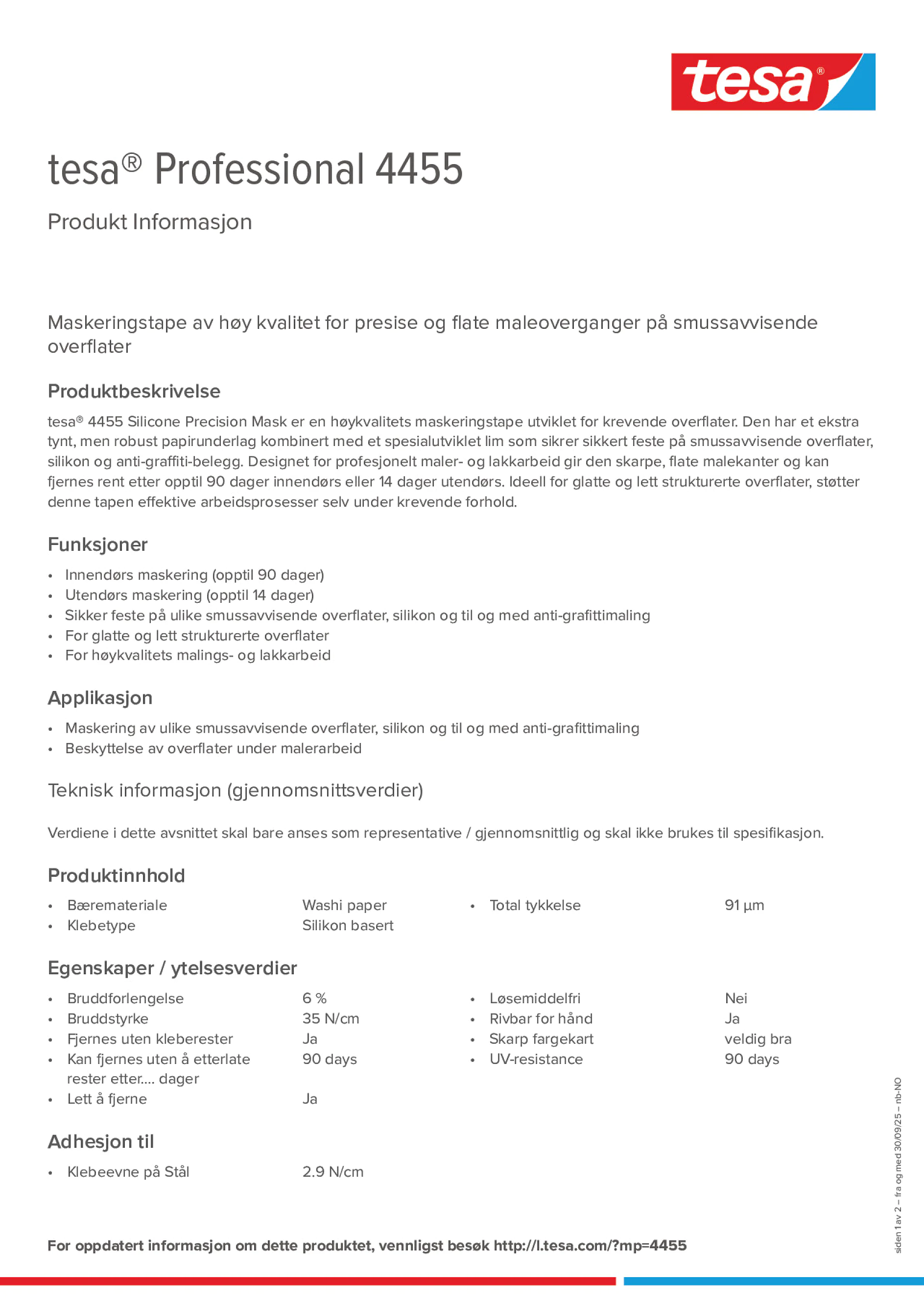 Product information_tesa® Professional 04455_nb-NO