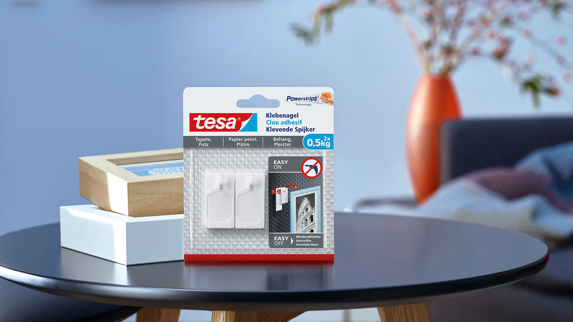 How to use the tesa® Adhesive Nail for Wallpaper & Plaster 0.5kg.