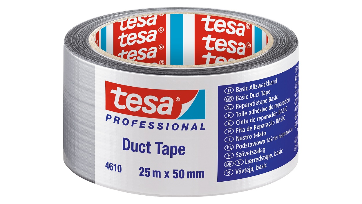 [en-en] tesa professional duct tape 25m x 50mm, silver, LI419