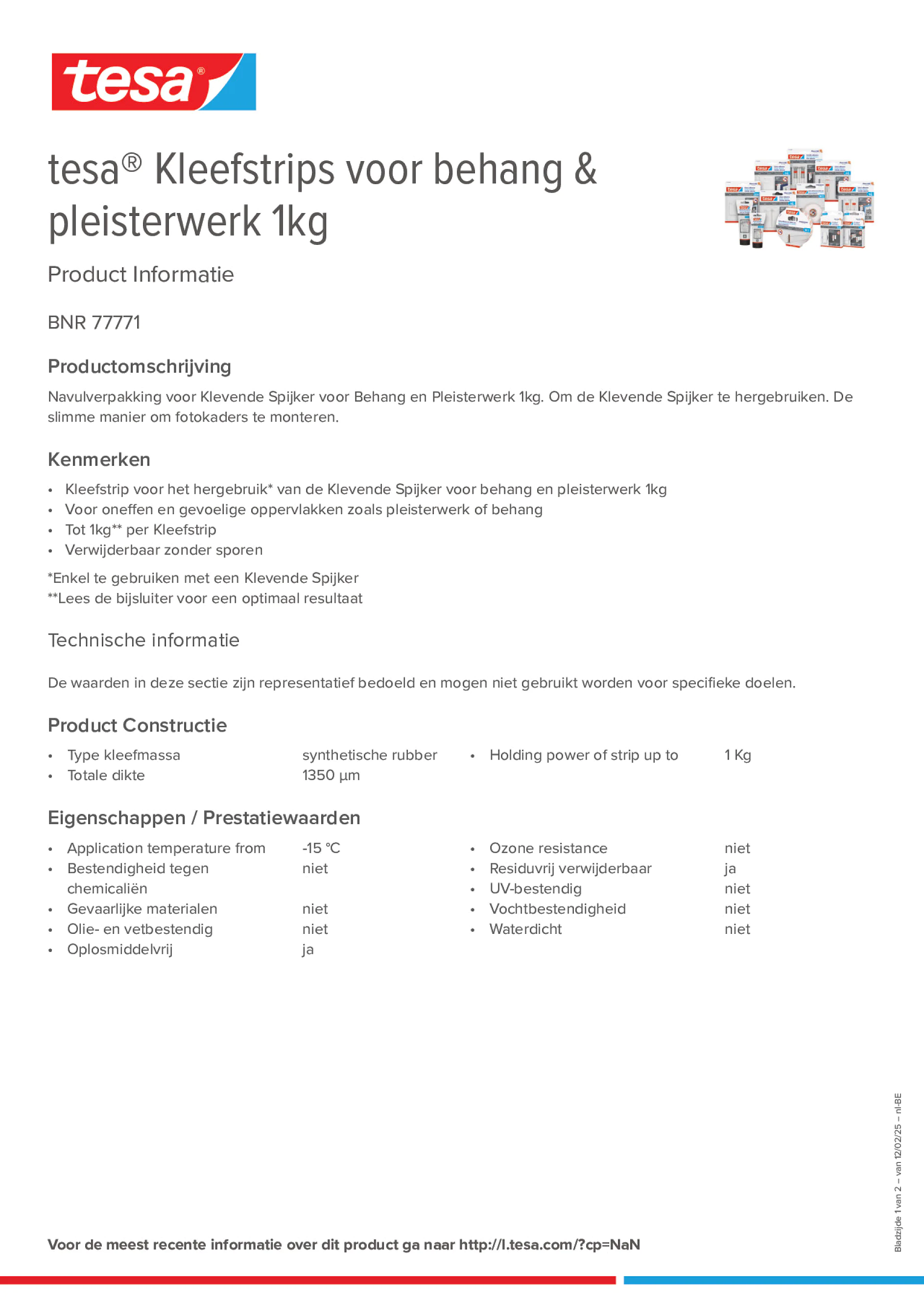 Product information_tesa® 77771_fr-BE_nl-BE
