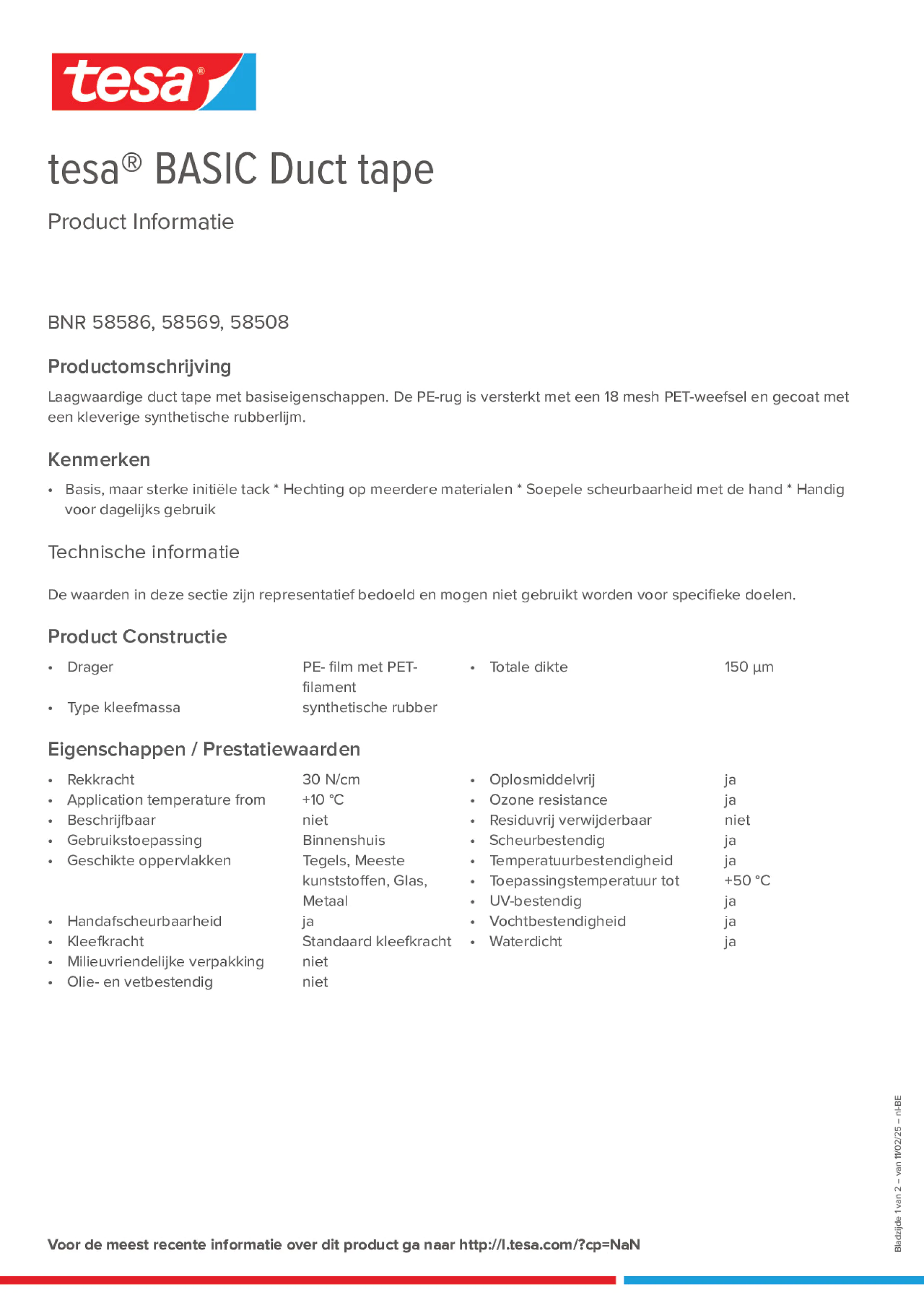 Product information_tesa® 58569_fr-BE_nl-BE