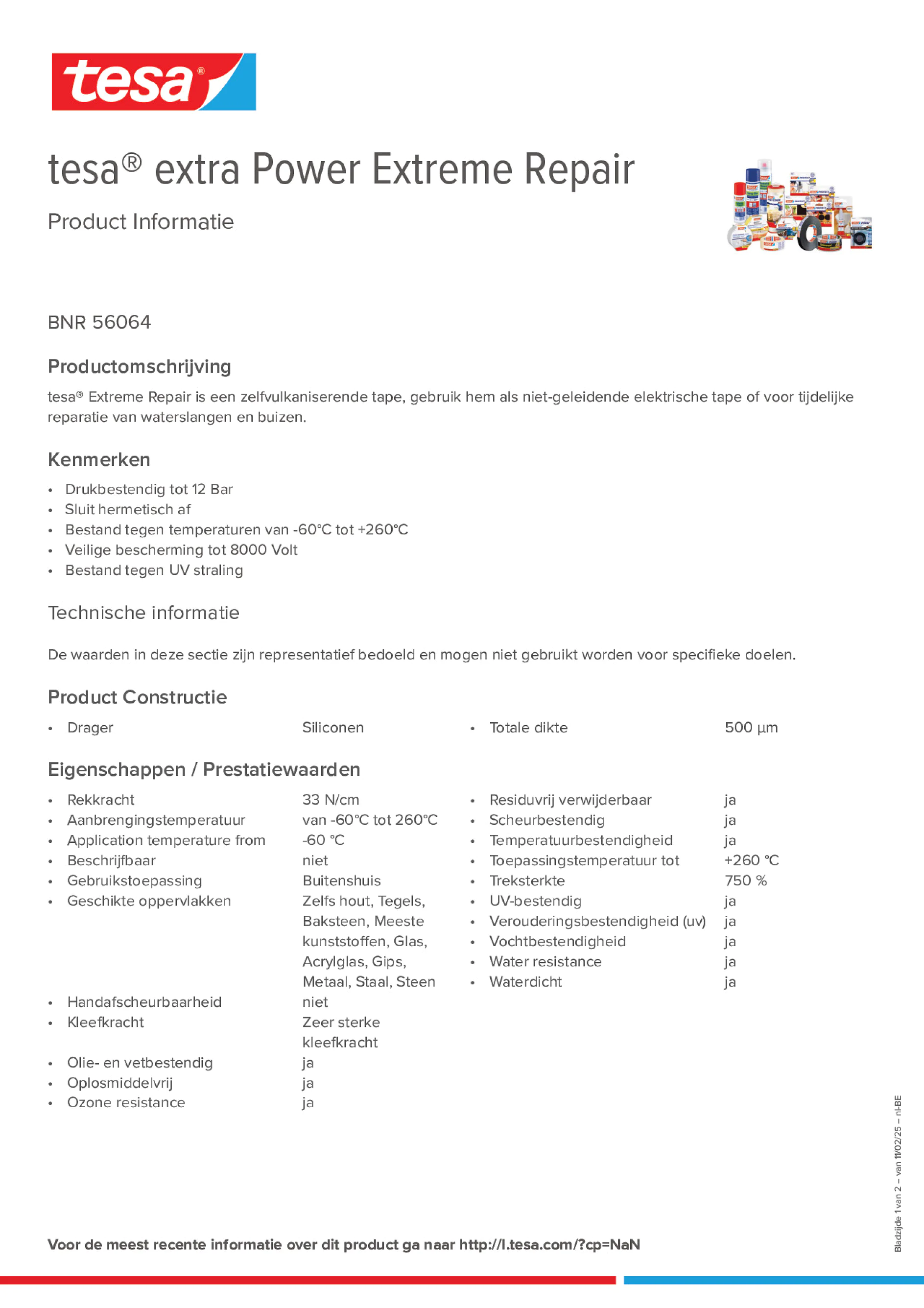 Product information_tesa® extra Power 56064_fr-BE_nl-BE