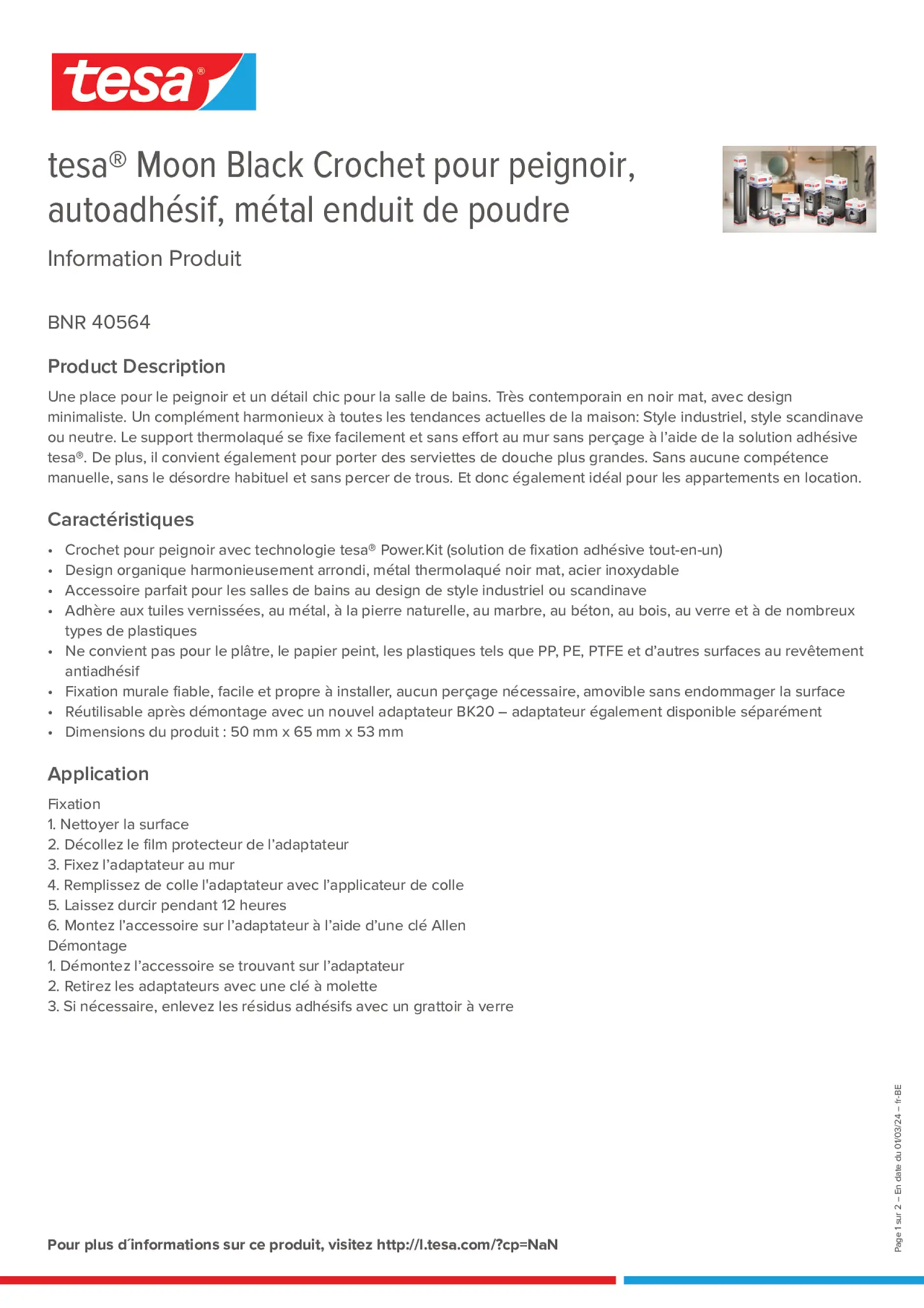 Product information_tesa® 40564_fr-BE_nl-BE
