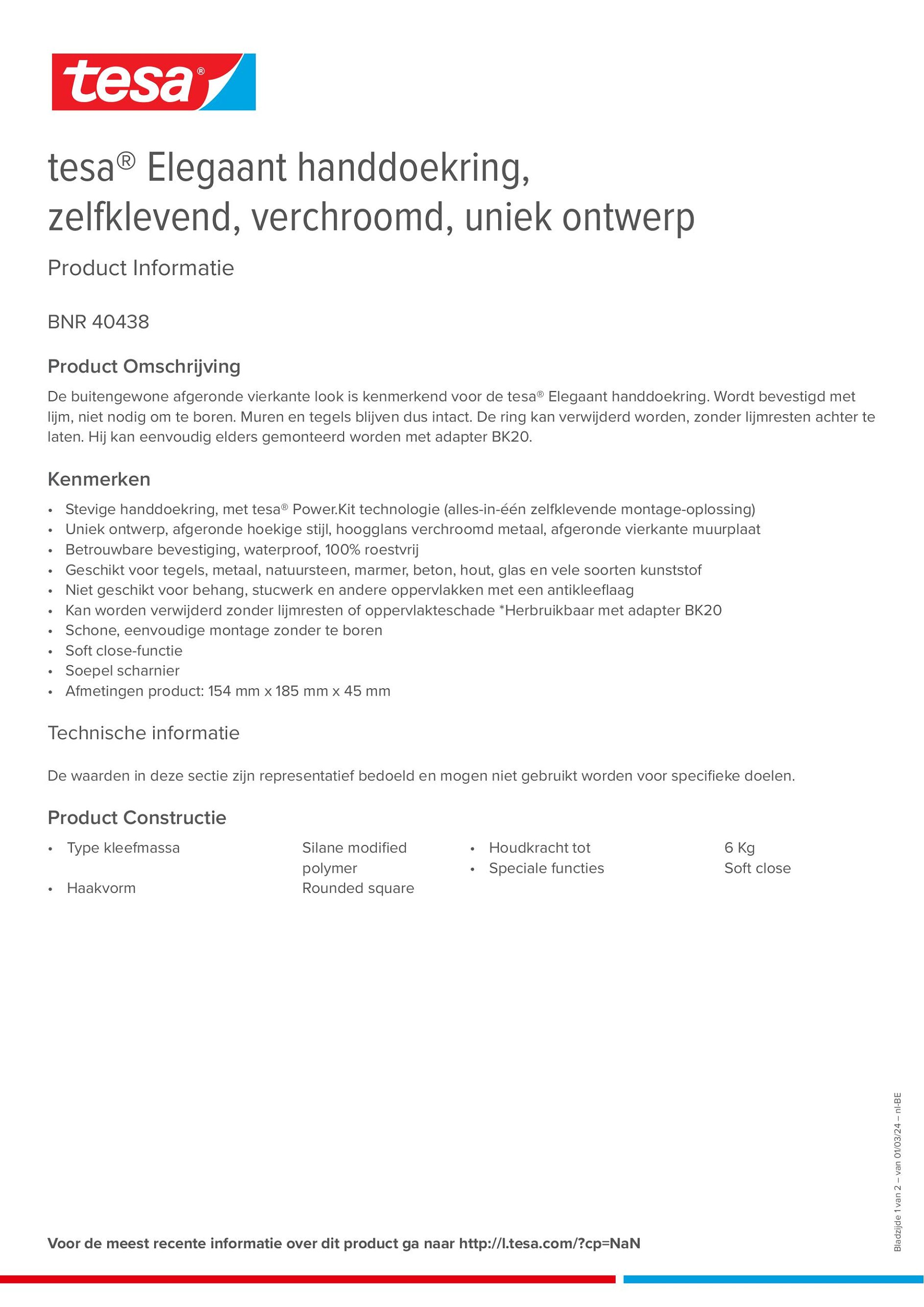 Product information_tesa® 40438_fr-BE_nl-BE