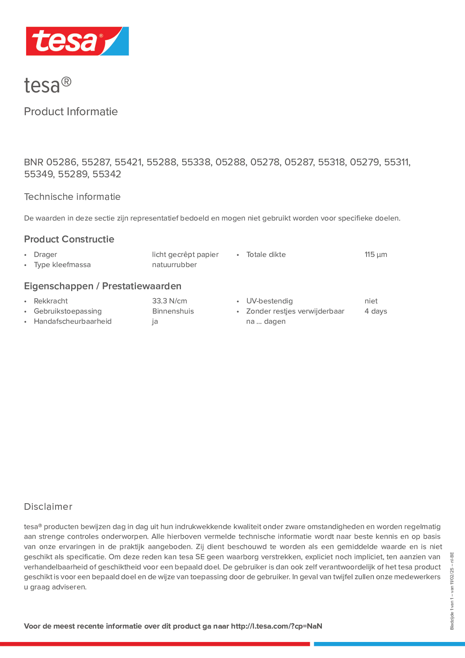 Product information_tesa® 55287_fr-BE_nl-BE
