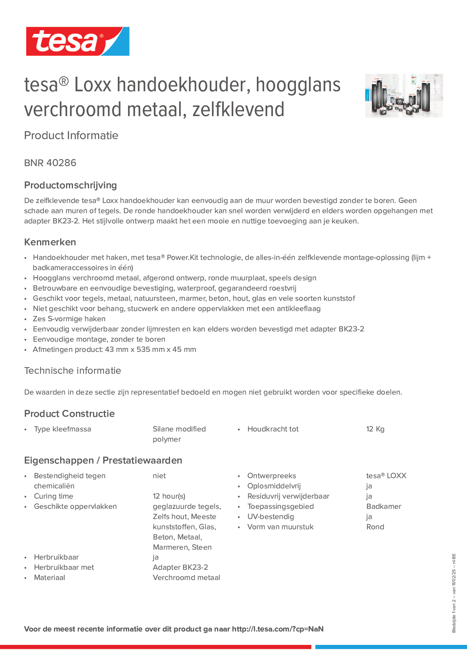 Product information_tesa® 40286_fr-BE_nl-BE