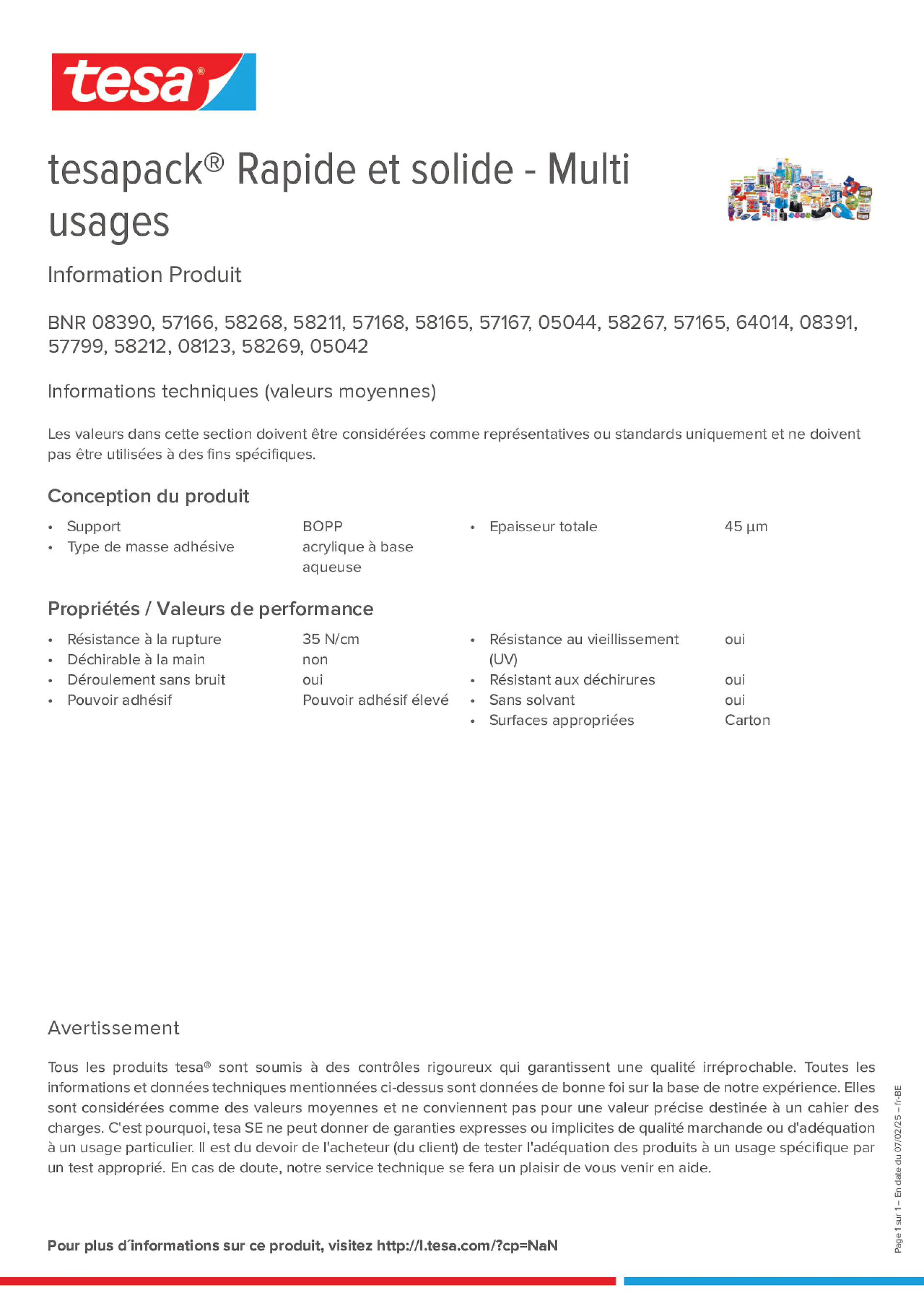 Product information_tesapack® 57424_fr-BE_nl-BE