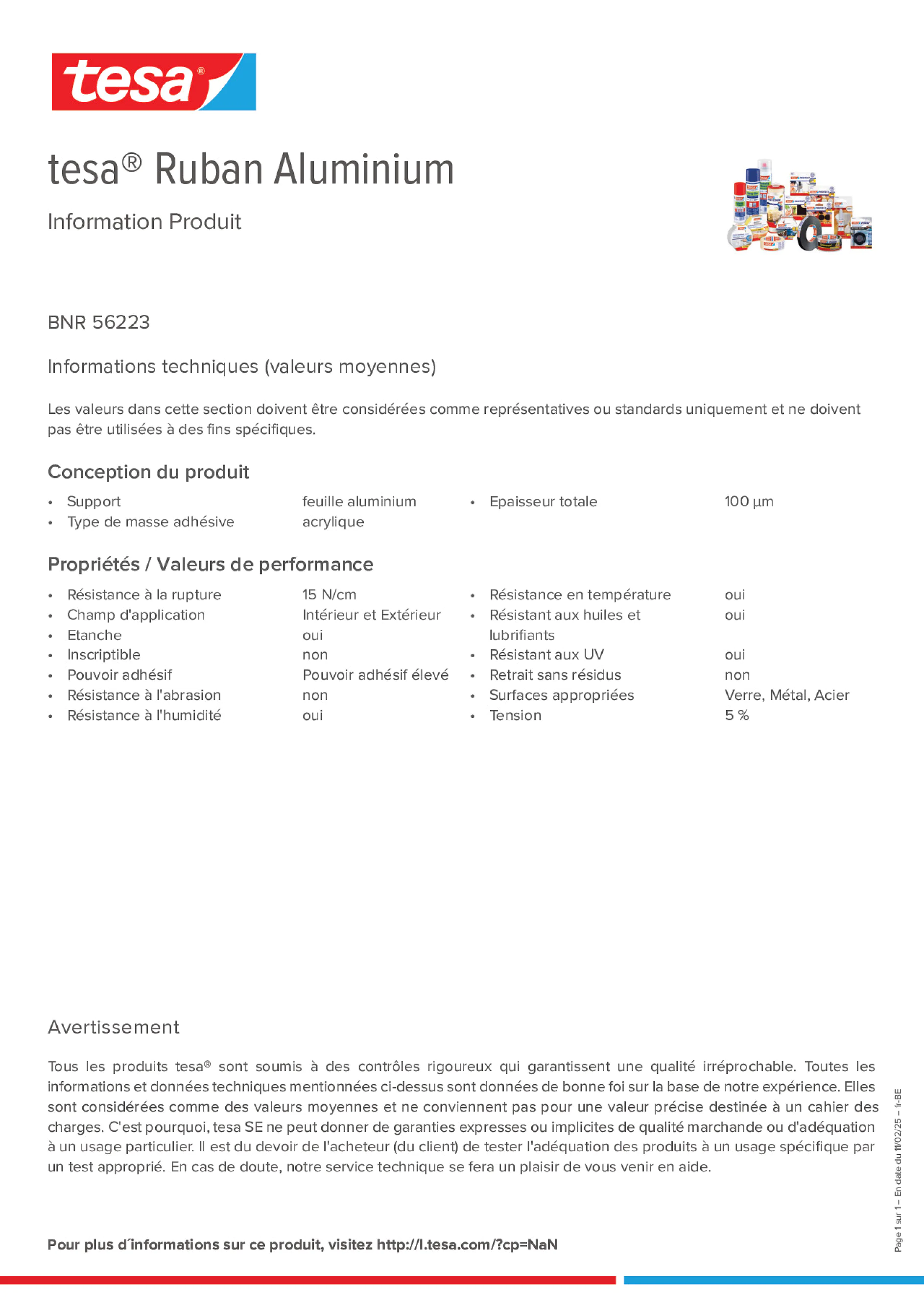 Product information_tesa® 56223_fr-BE_nl-BE
