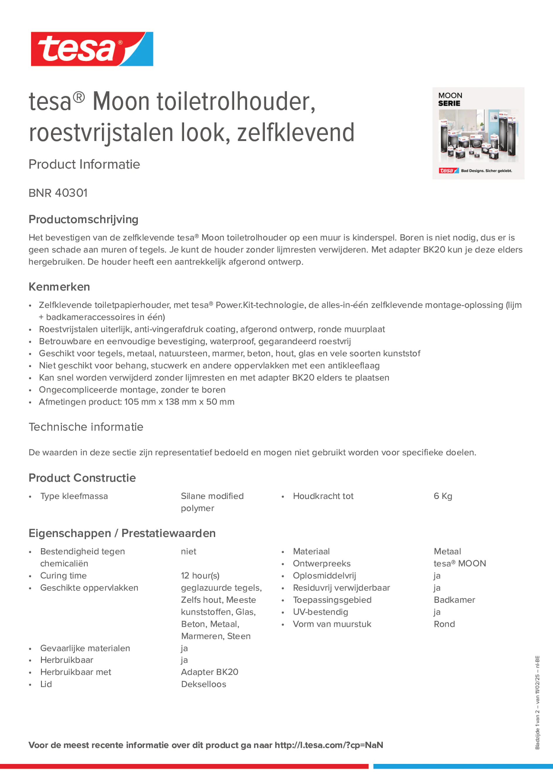 Product information_tesa® 40301_fr-BE_nl-BE