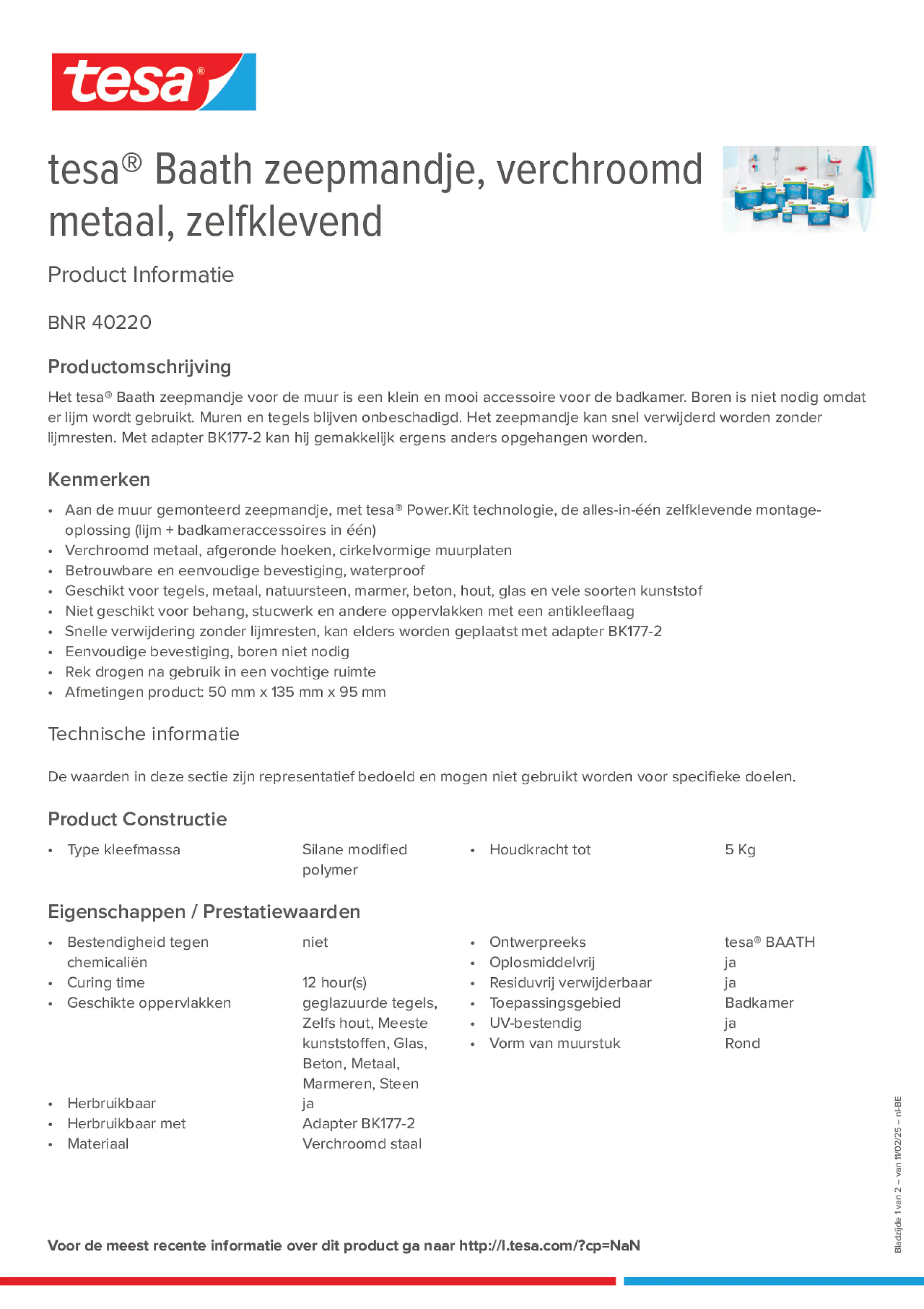 Product information_tesa® 40220_fr-BE_nl-BE