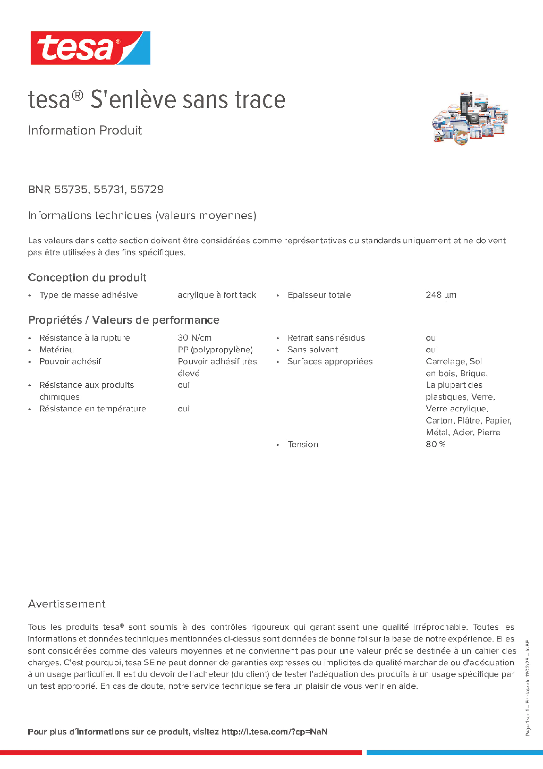 Product information_tesa® 55729_fr-BE_nl-BE