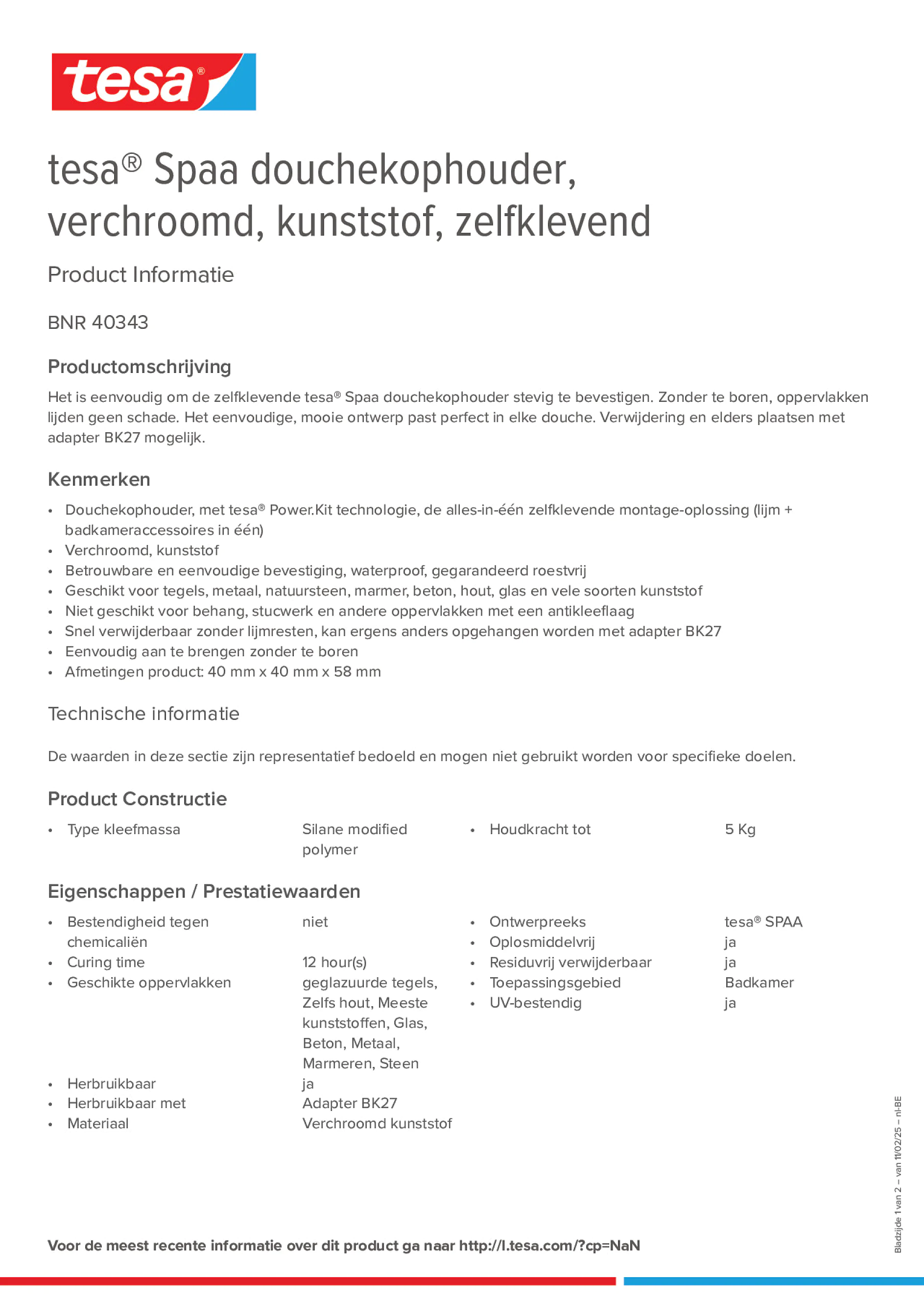 Product information_tesa® 40343_fr-BE_nl-BE