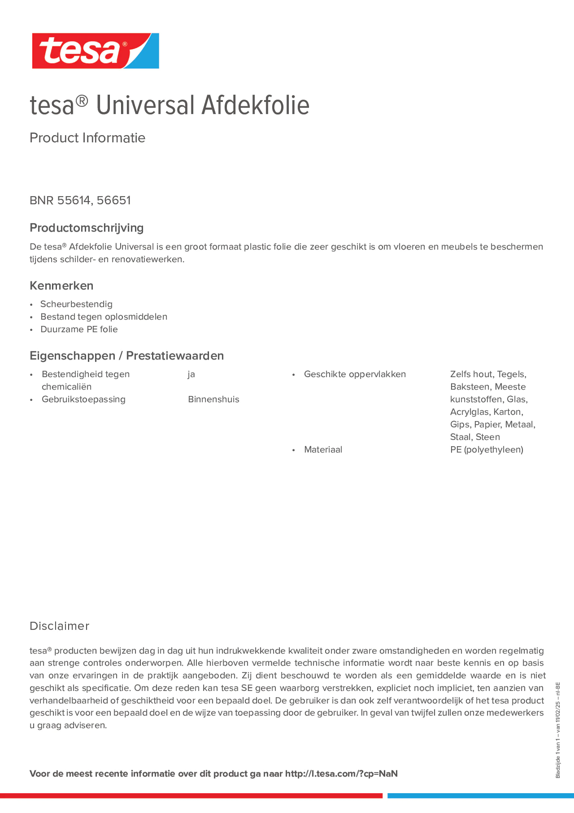 Product information_tesa® 55614_fr-BE_nl-BE