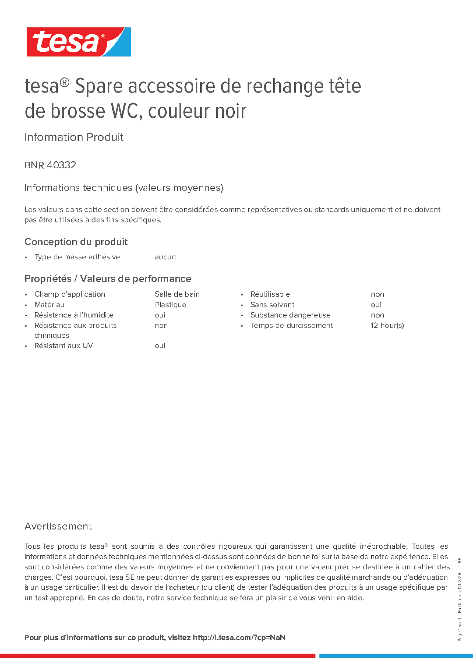 Product information_tesa® 40332_fr-BE_nl-BE