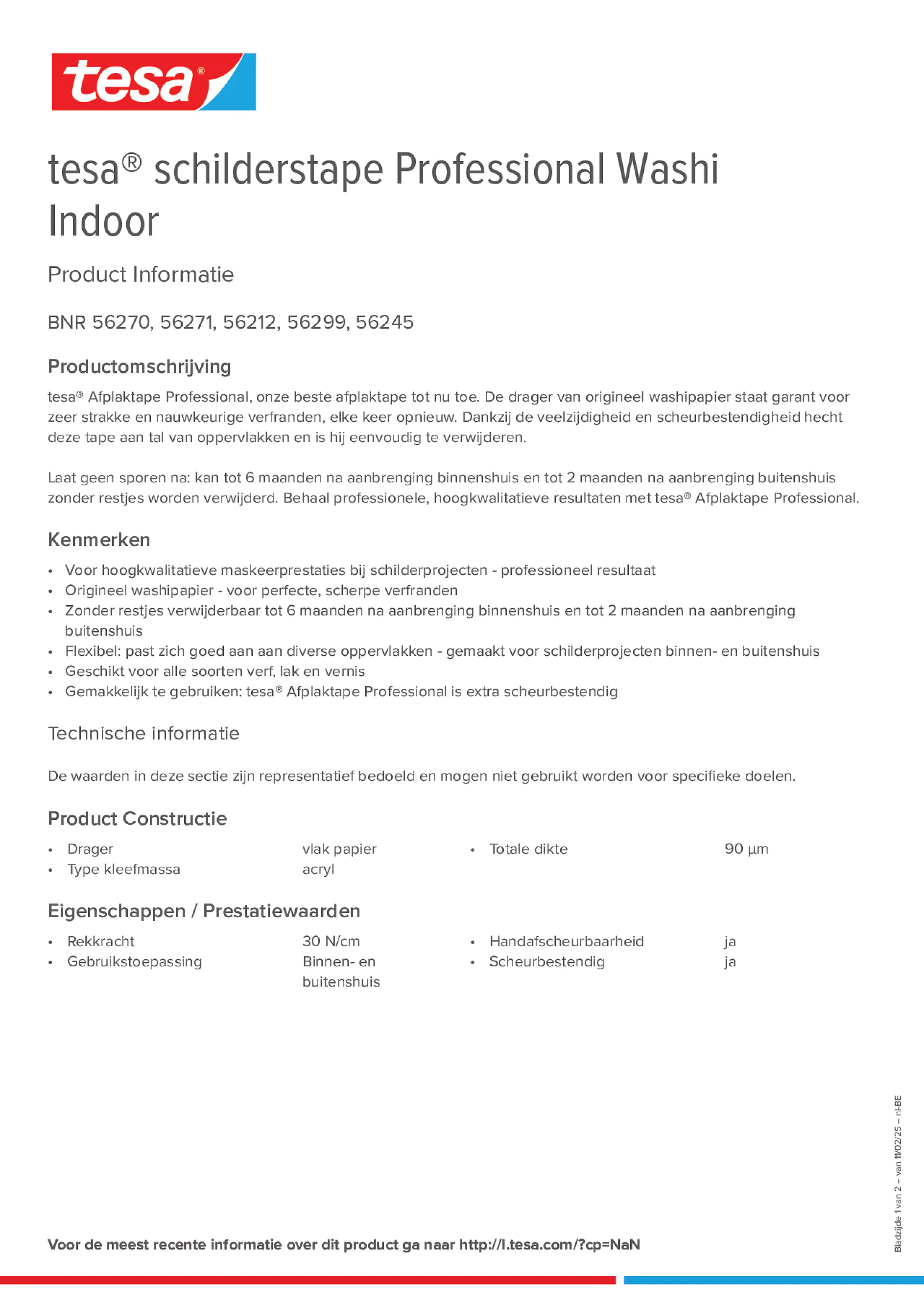 Product information_tesa® 56212_fr-BE_nl-BE