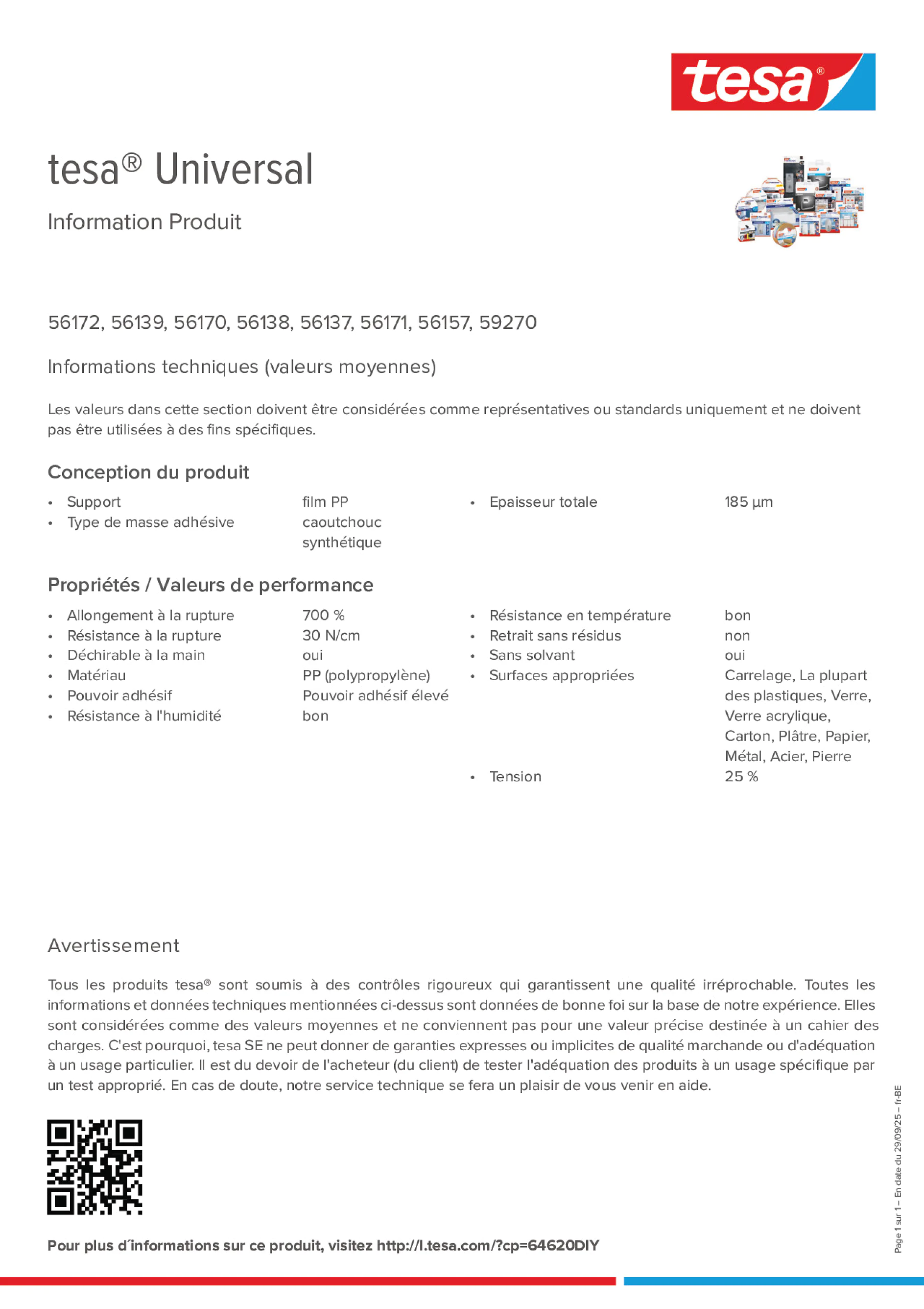 Product information_tesa® 56170_fr-BE_nl-BE