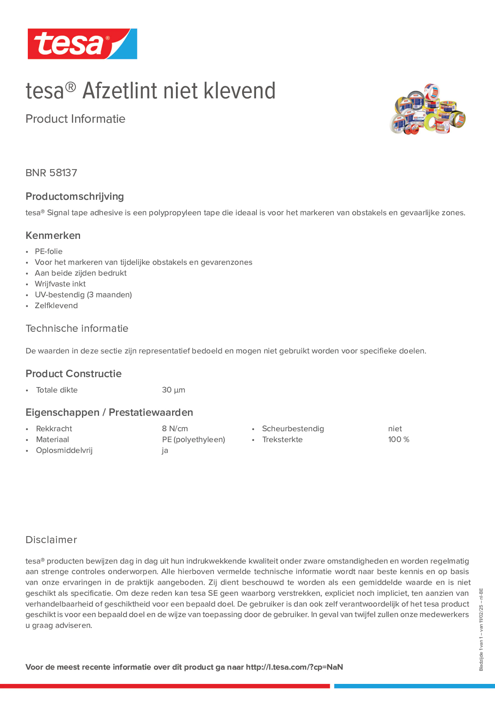 Product information_tesa® 58137_fr-BE_nl-BE