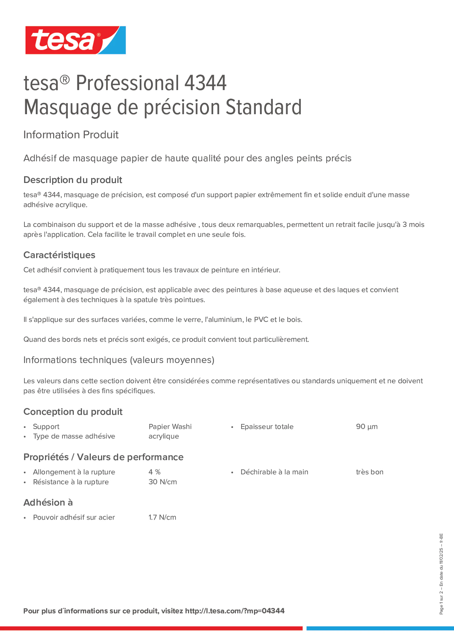 Product information_tesa® Professional 04344_fr-BE_nl-BE