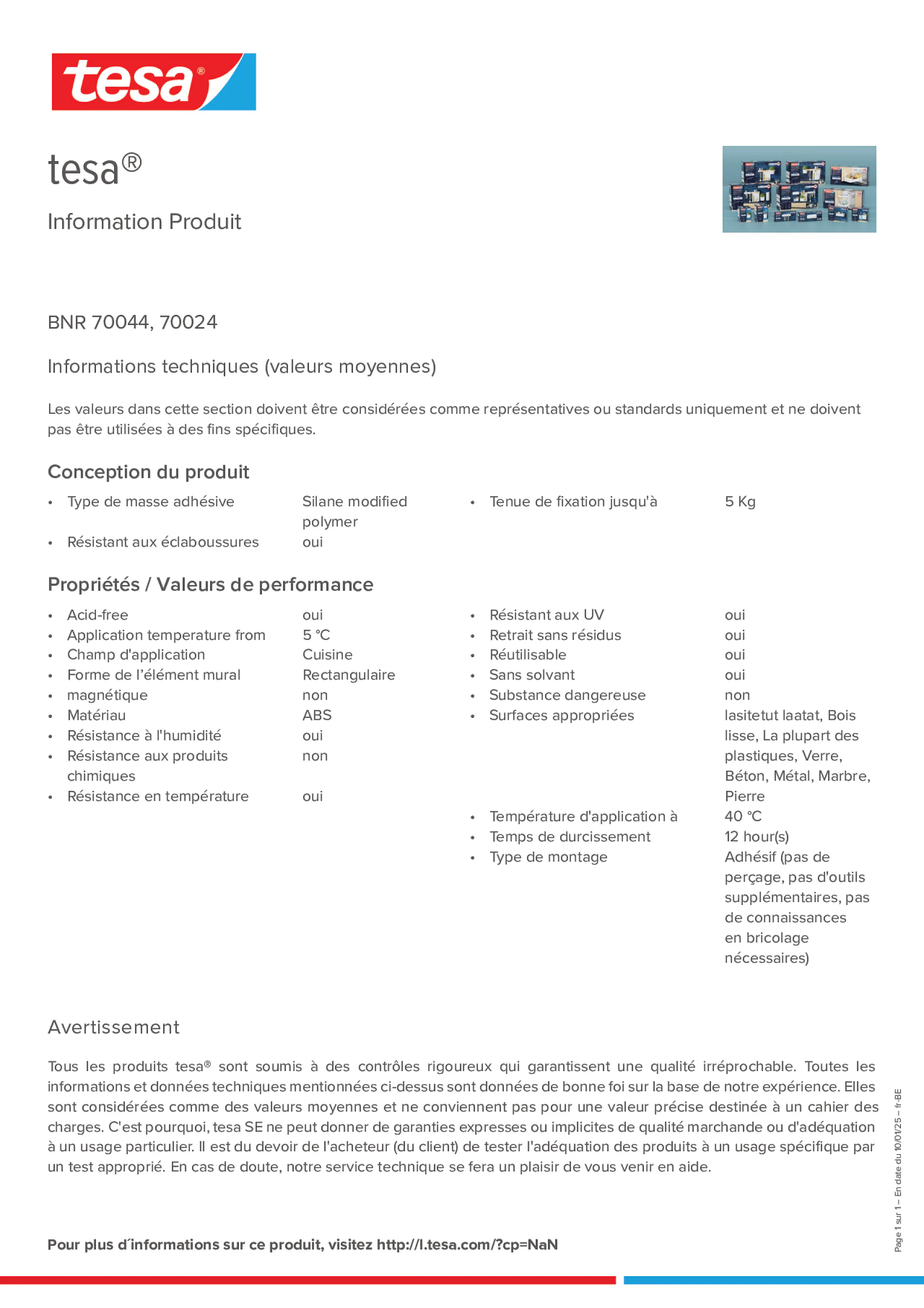 Product information_tesa® 70044_fr-BE_nl-BE