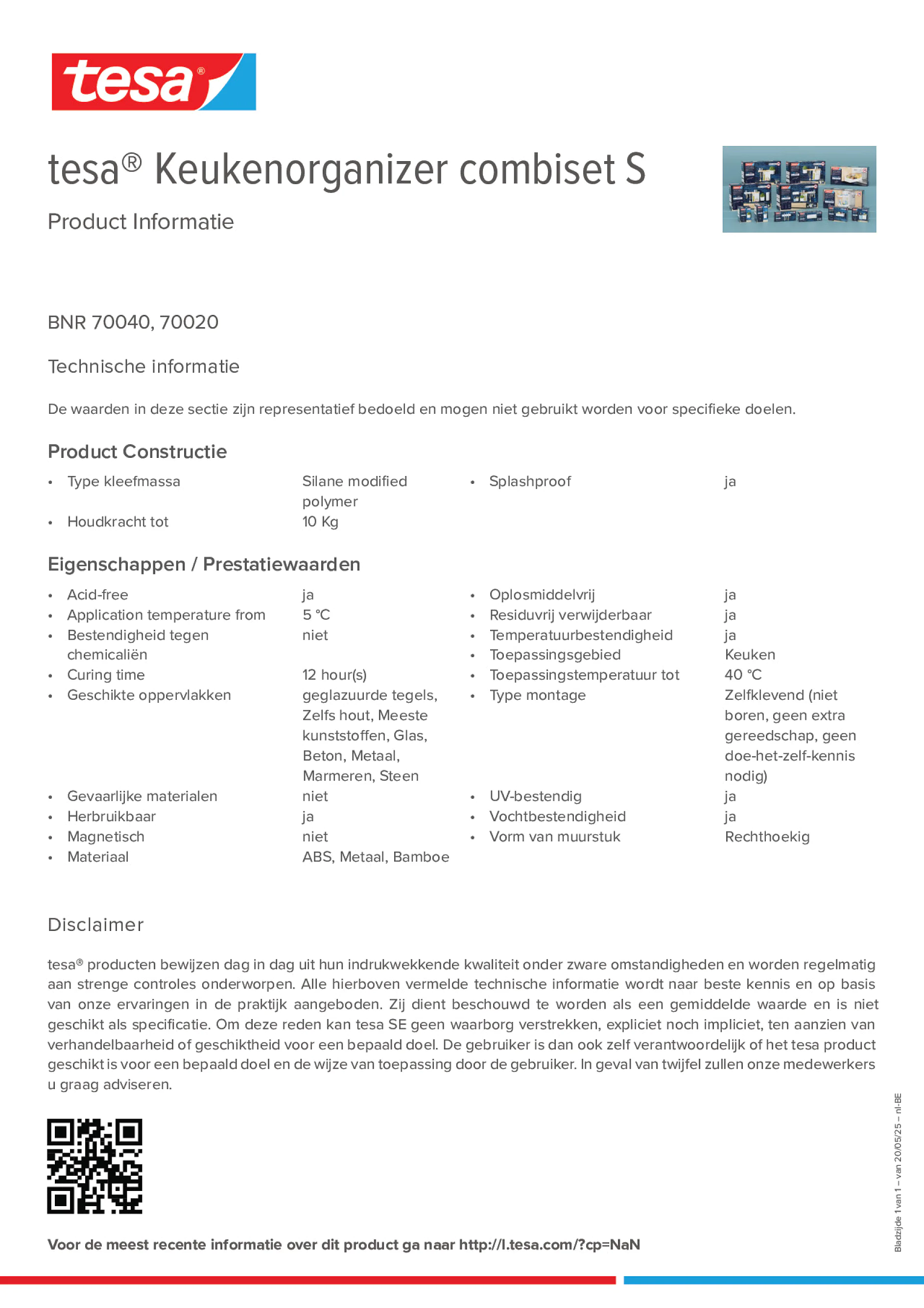 Product information_tesa® 70040_fr-BE_nl-BE