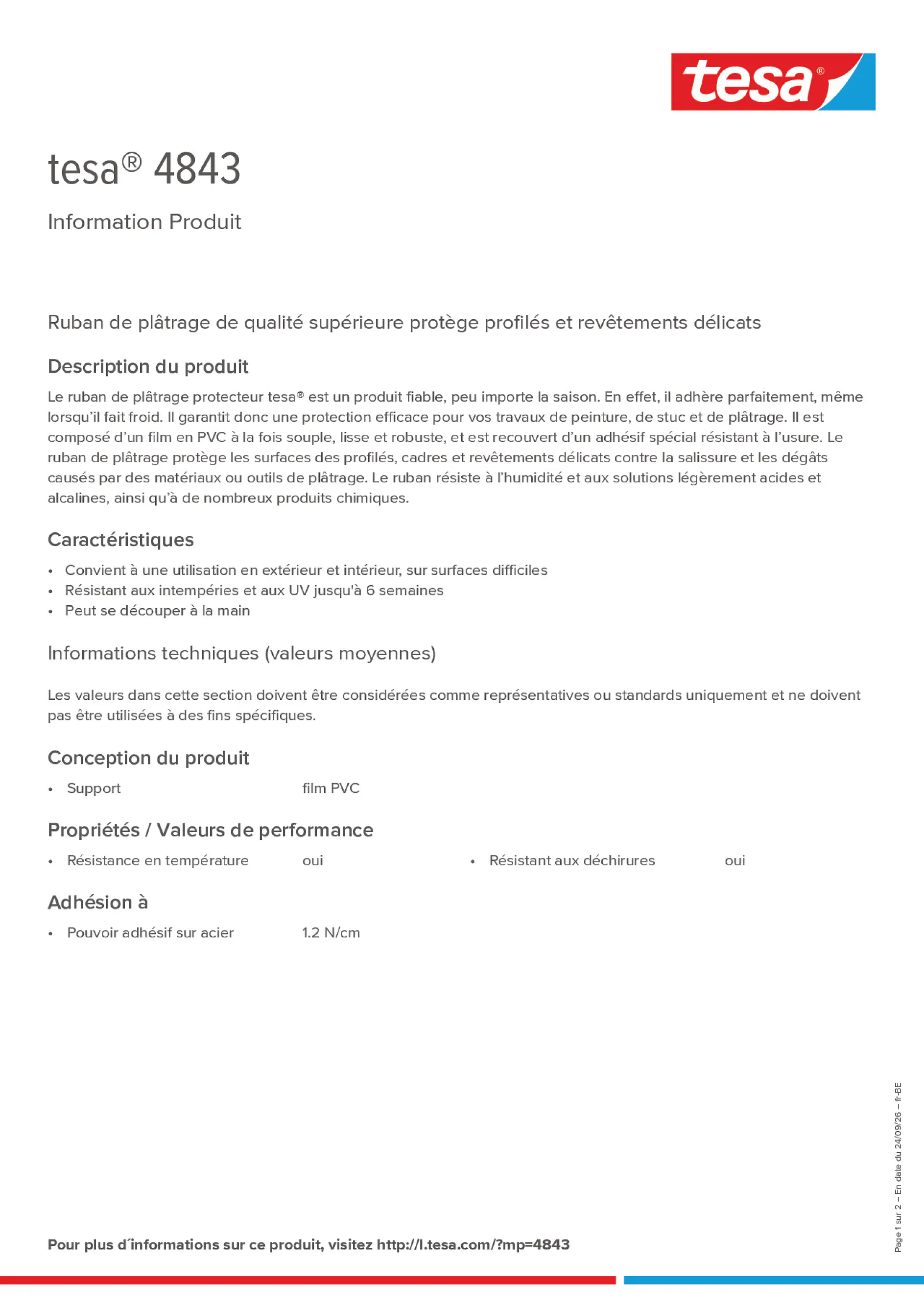 Product information_tesa® 4843_fr-BE_nl-BE