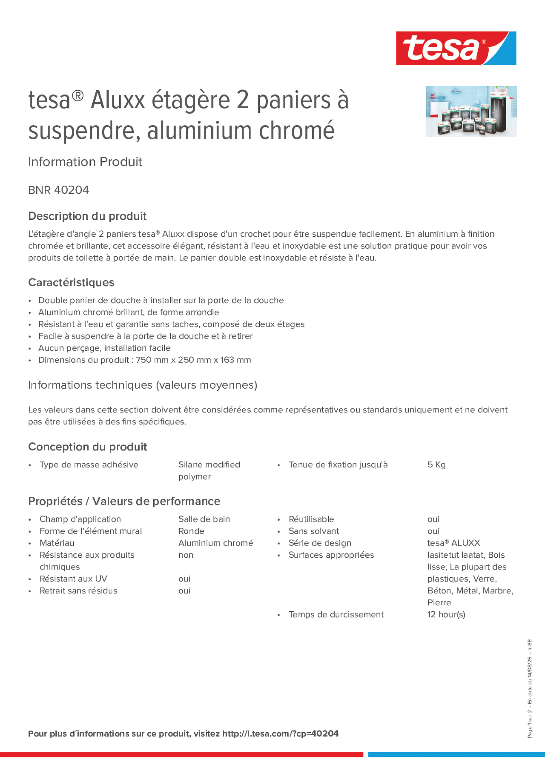 Product information_tesa® 40204_fr-BE_nl-BE