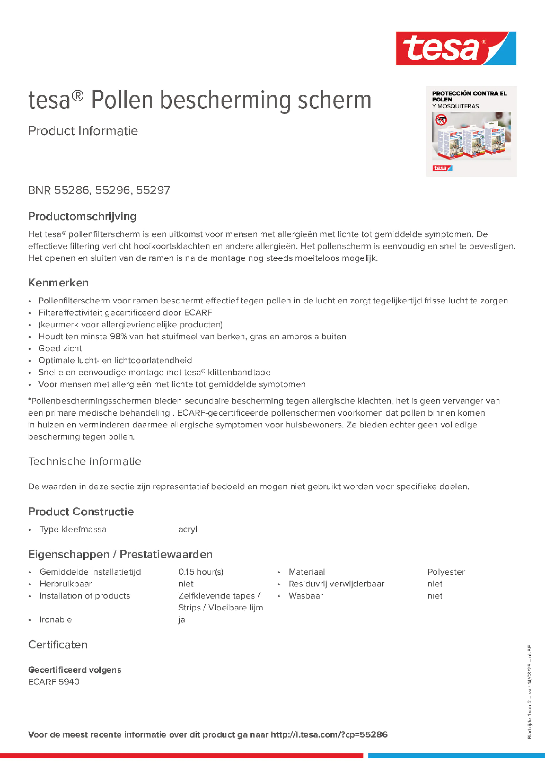 Product information_tesa® 55286_fr-BE_nl-BE