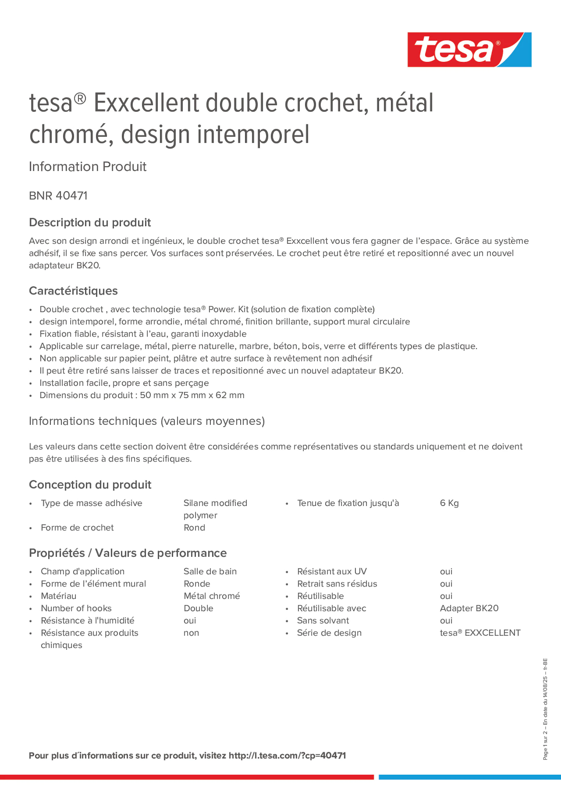 Product information_tesa® 40471_fr-BE_nl-BE