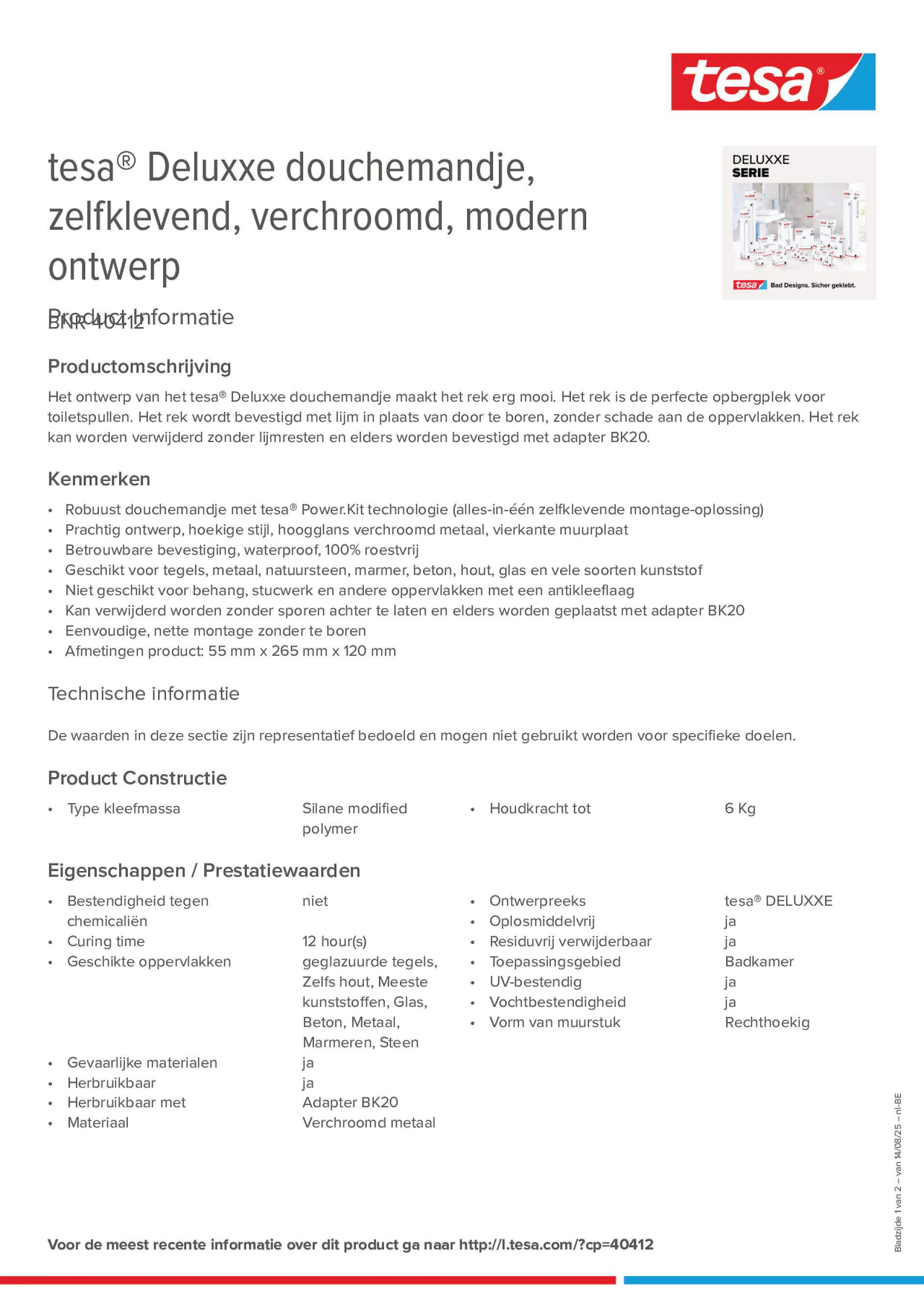 Product information_tesa® 40412_fr-BE_nl-BE