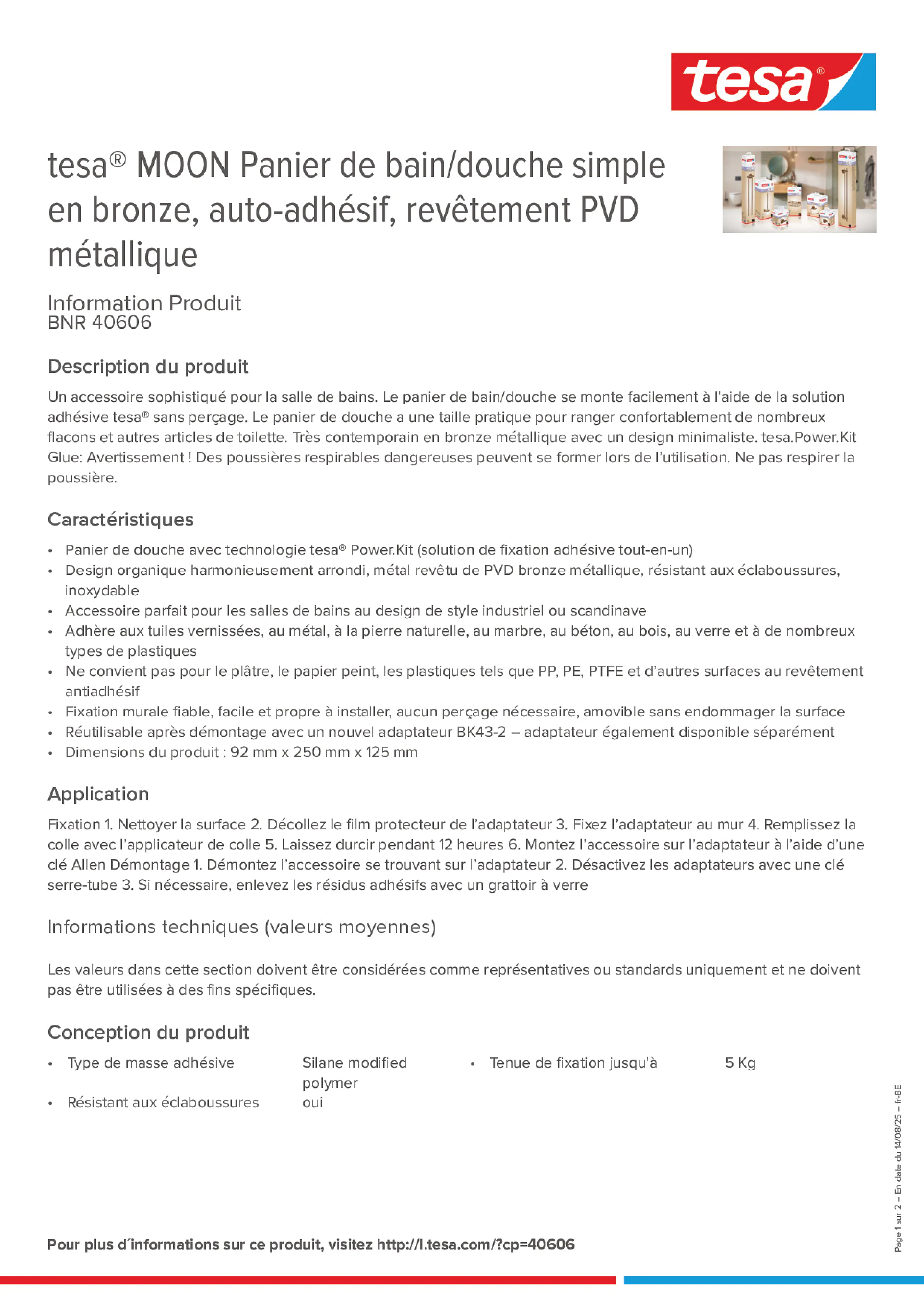 Product information_tesa® 40606_fr-BE_nl-BE