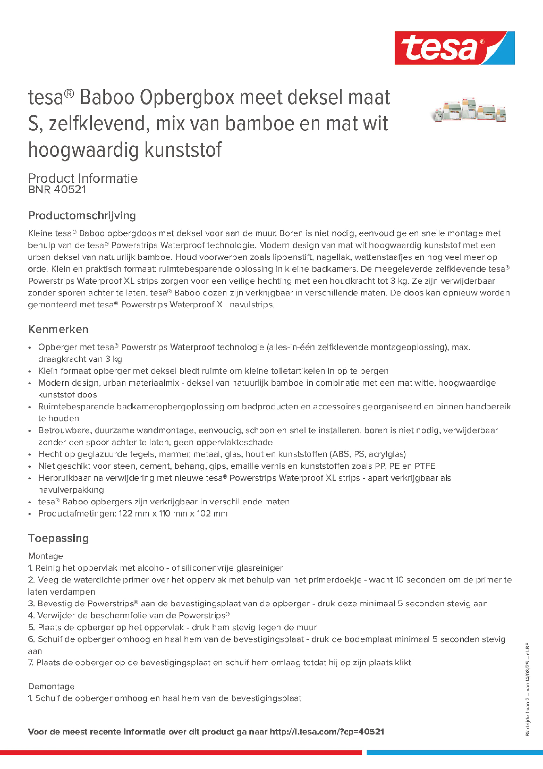 Product information_tesa® 40521_fr-BE_nl-BE