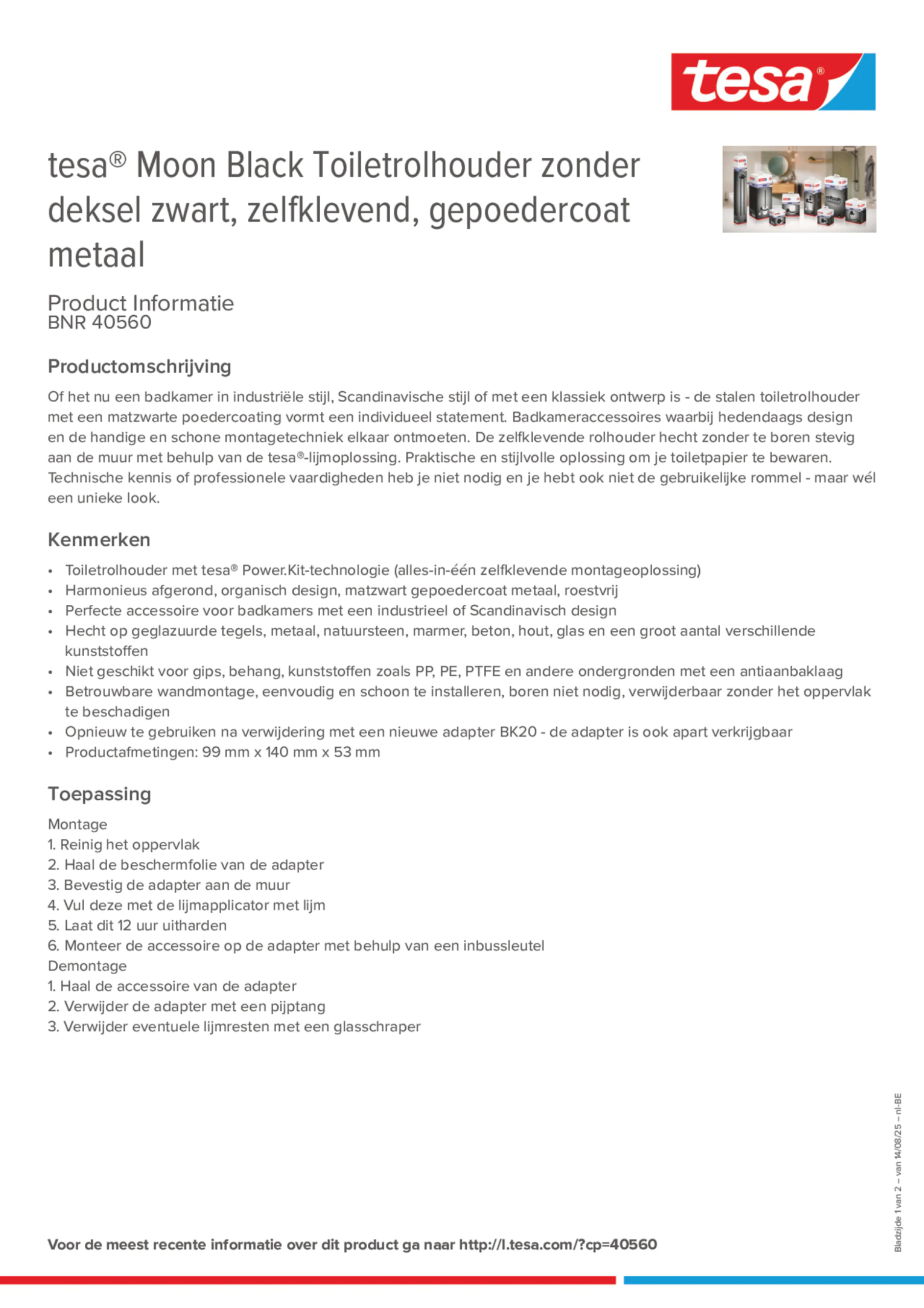Product information_tesa® 40560_fr-BE_nl-BE