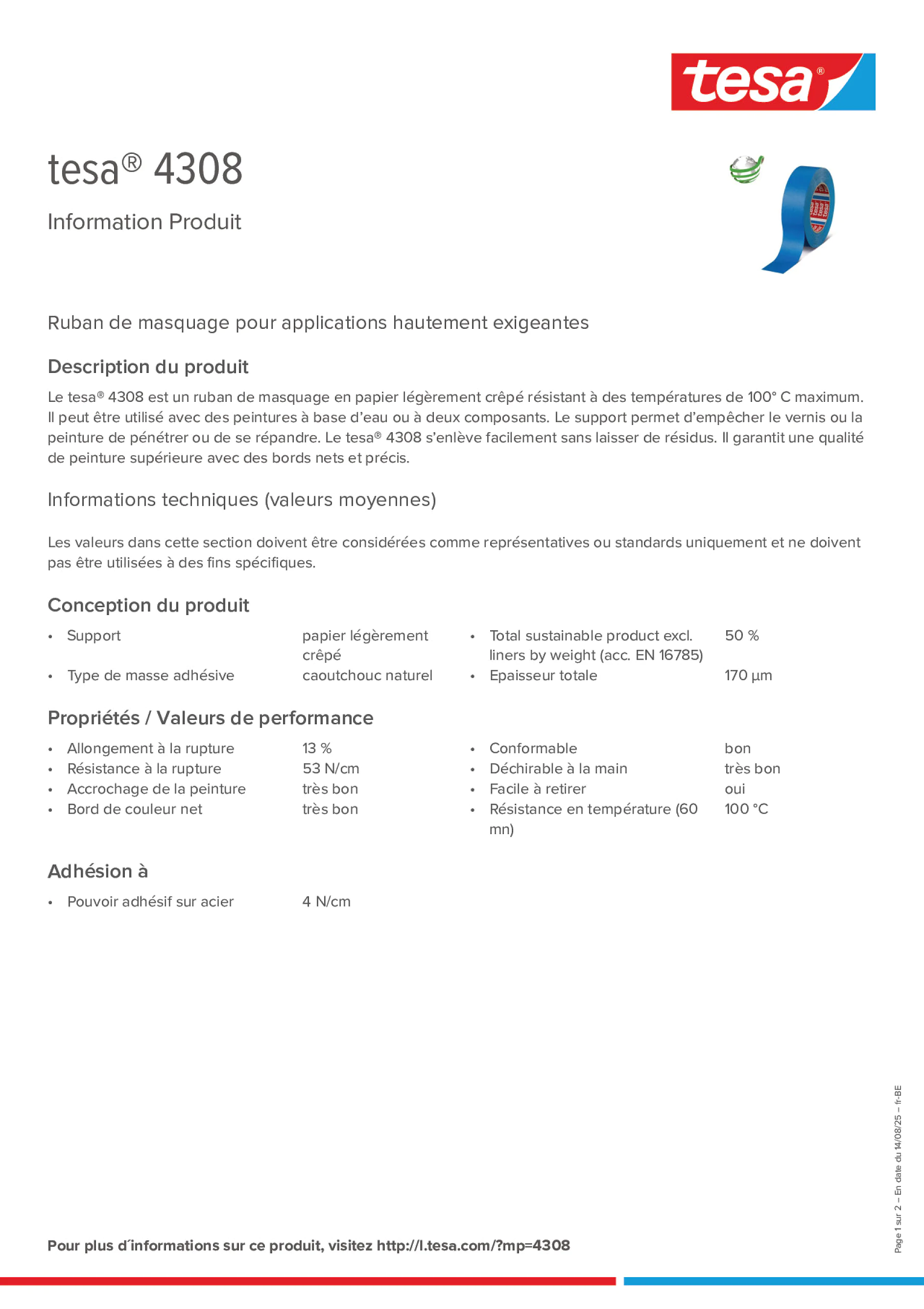 Product information_tesa® 04308_fr-BE_nl-BE