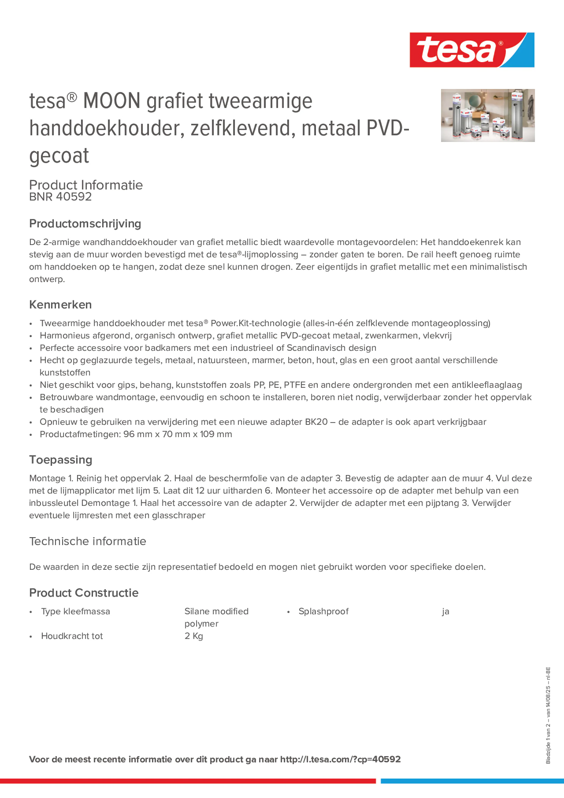 Product information_tesa® 40592_fr-BE_nl-BE