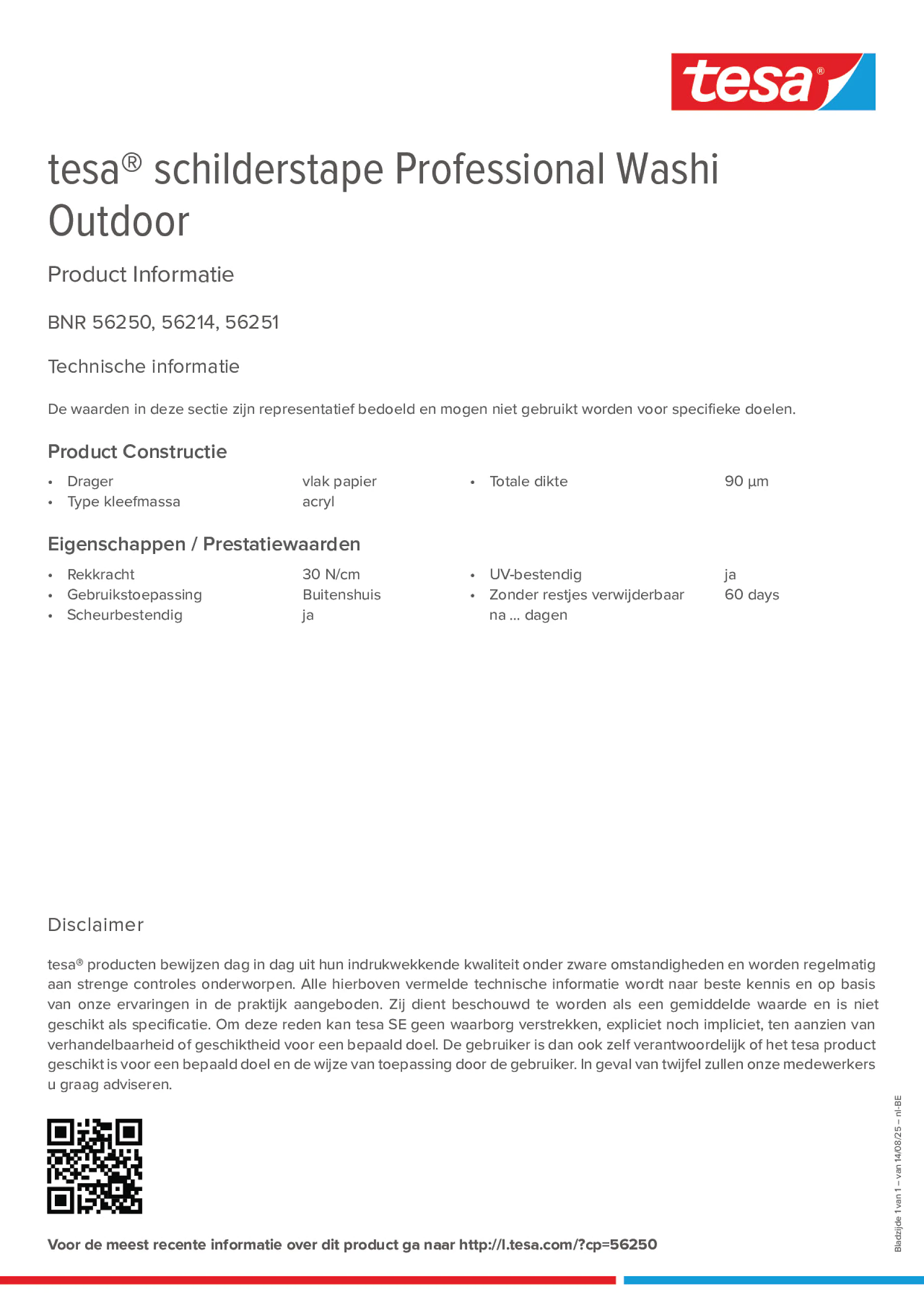 Product information_tesa® 56214_fr-BE_nl-BE