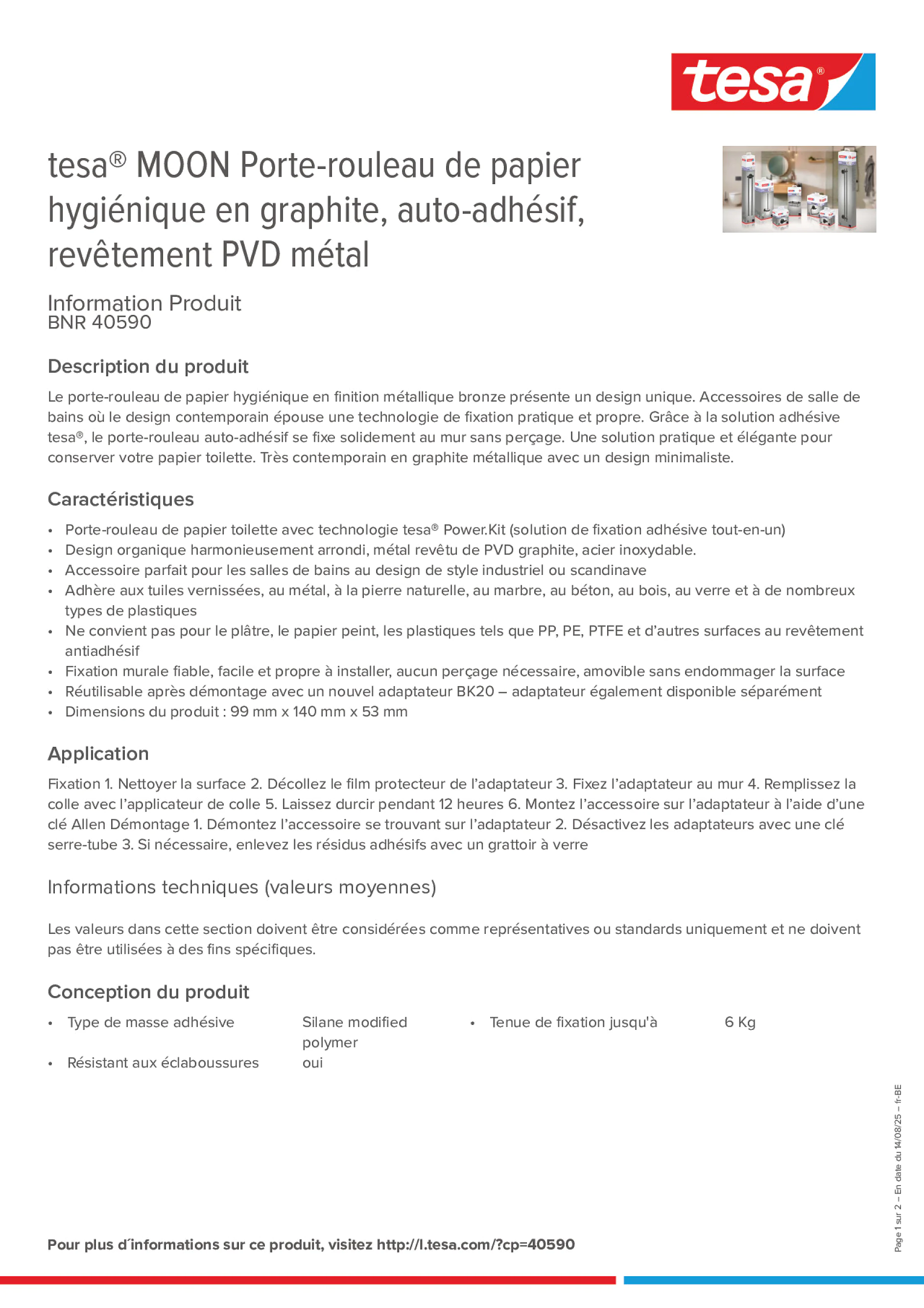 Product information_tesa® 40590_fr-BE_nl-BE