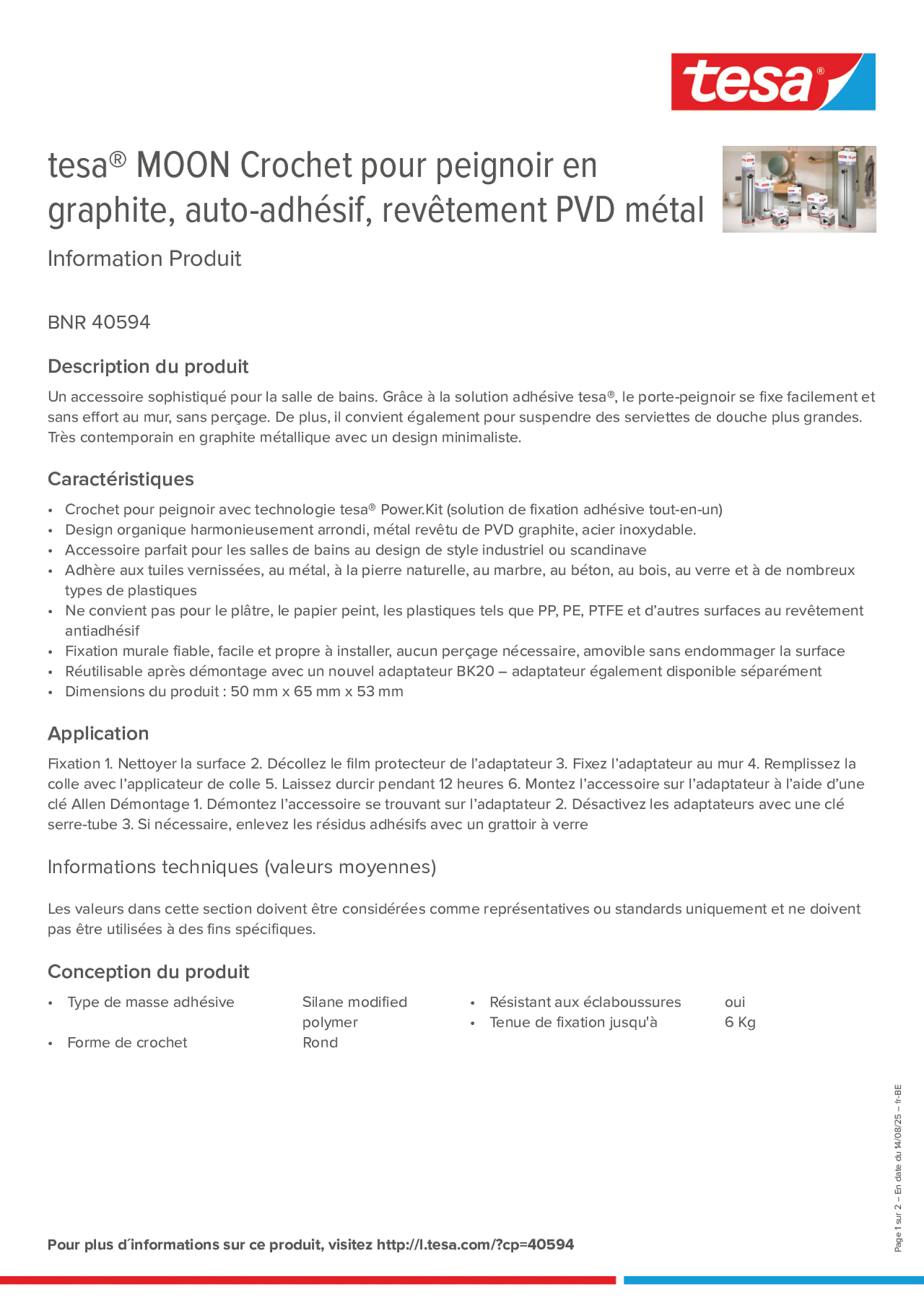 Product information_tesa® 40594_fr-BE_nl-BE