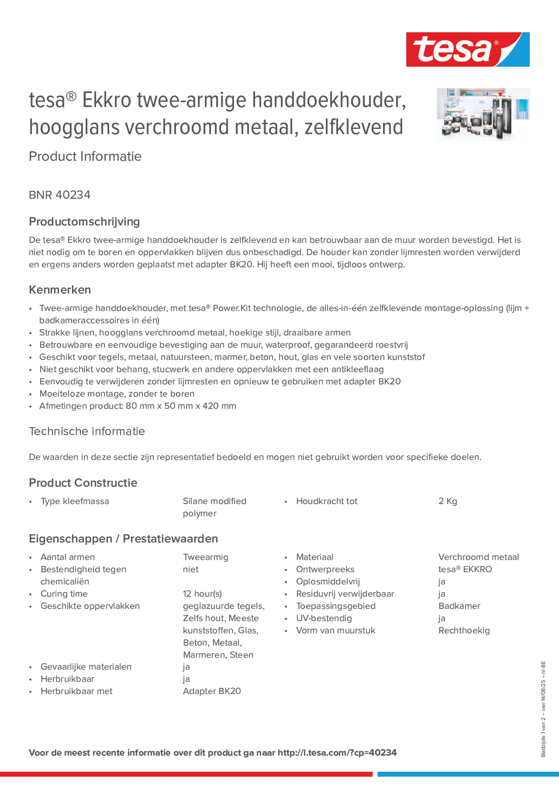 Product information_tesa® 40234_fr-BE_nl-BE