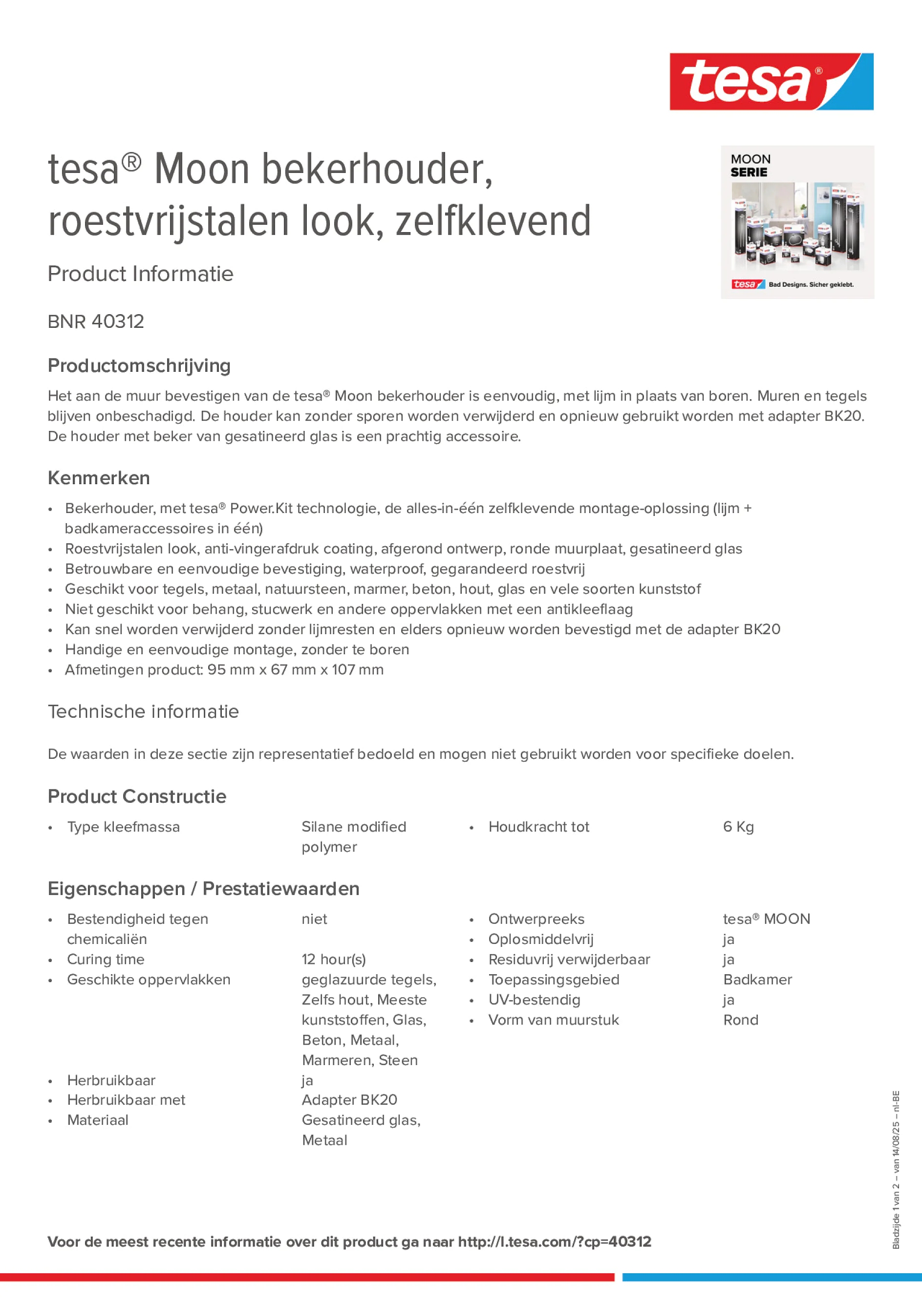 Product information_tesa® 40312_fr-BE_nl-BE